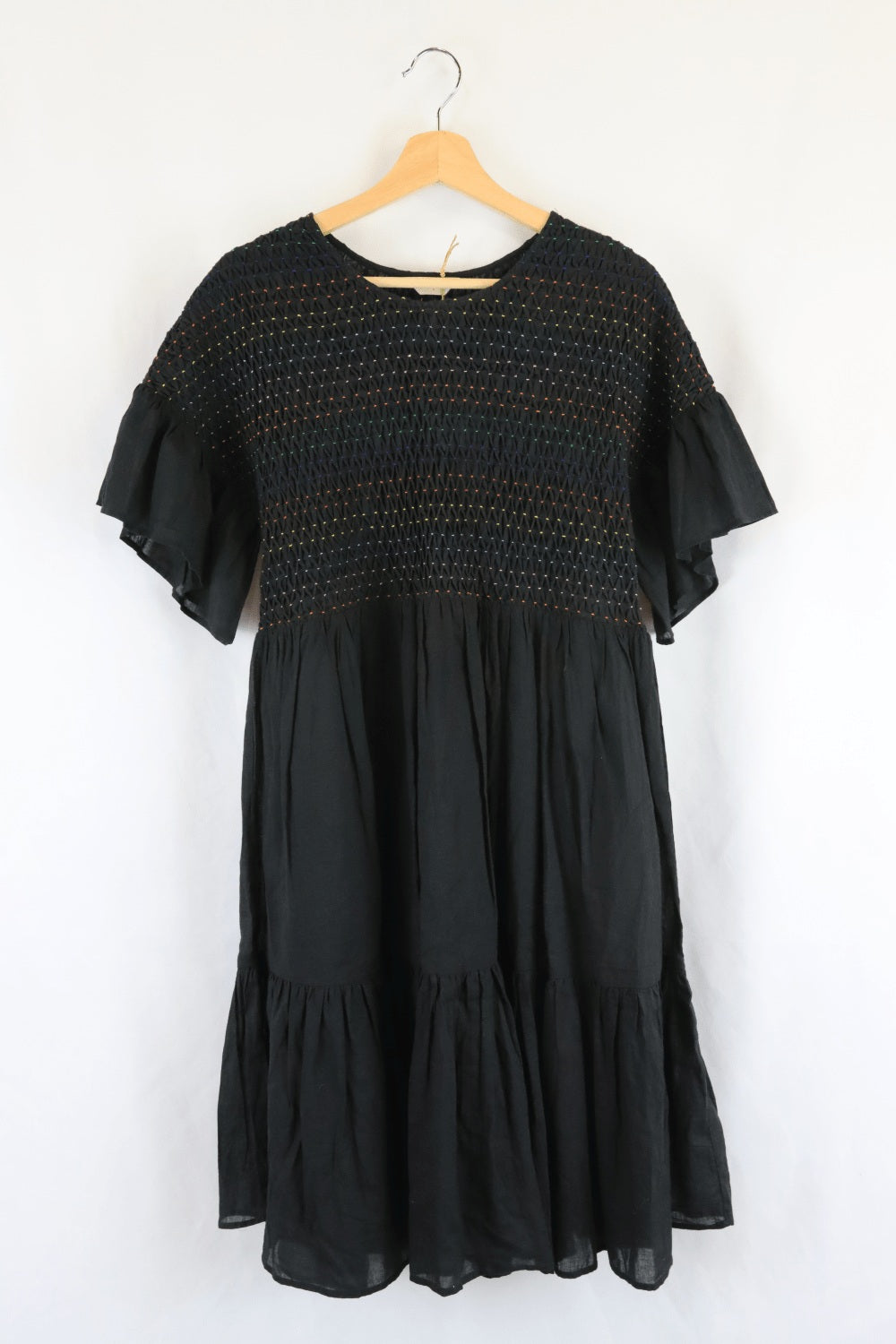 Gorman Black Dress With Multi Colour Print 8