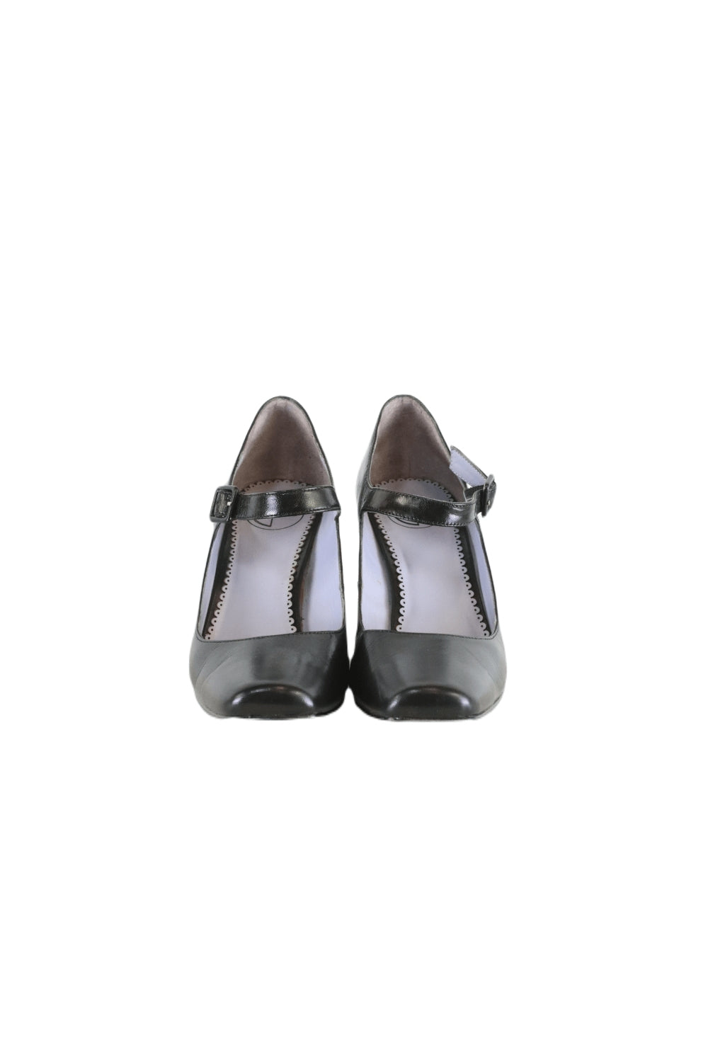 Giallo by Filippo Raphael Black Leather Heels 40