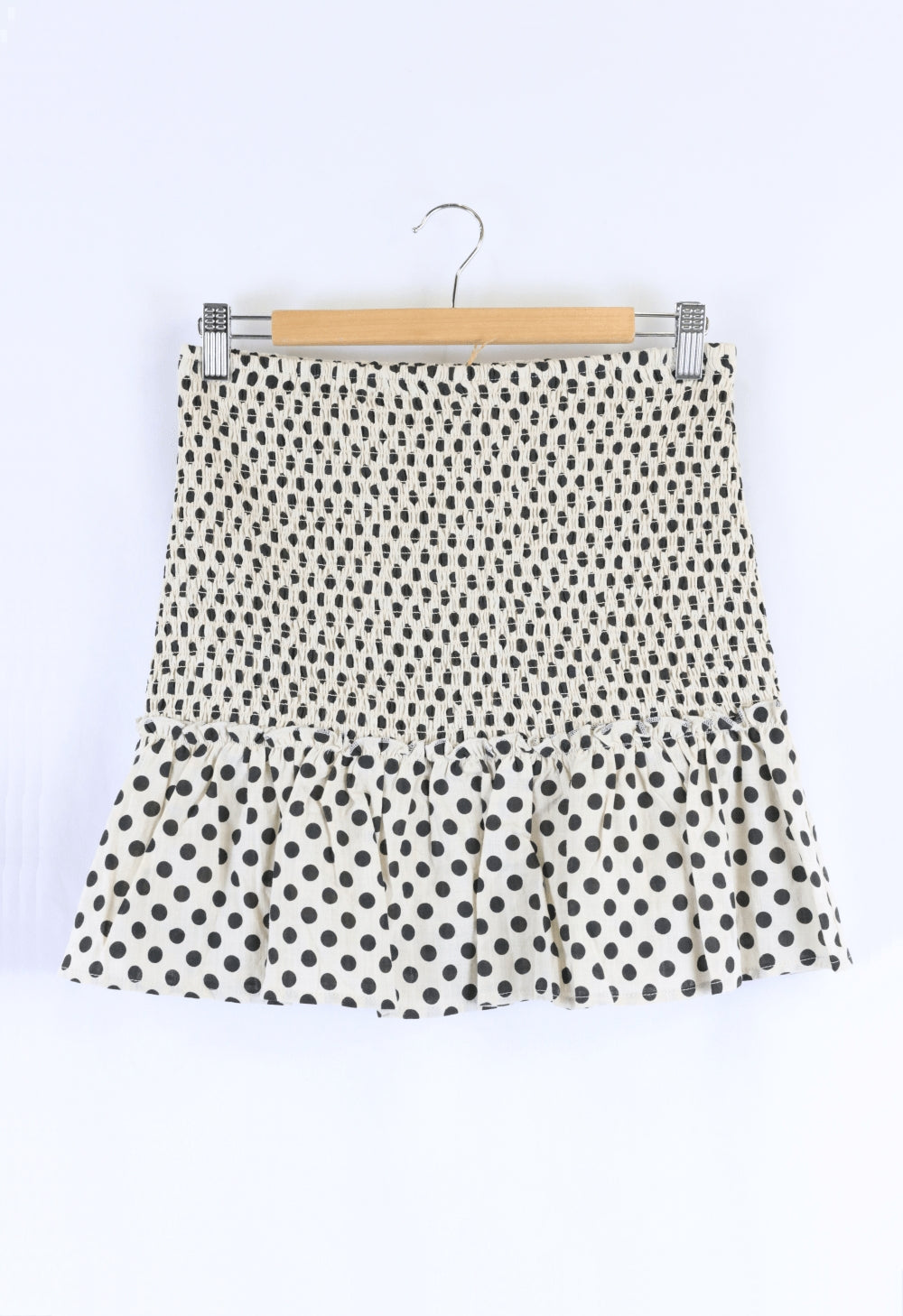 Subtitled Polka Dot Black And White Skirt M