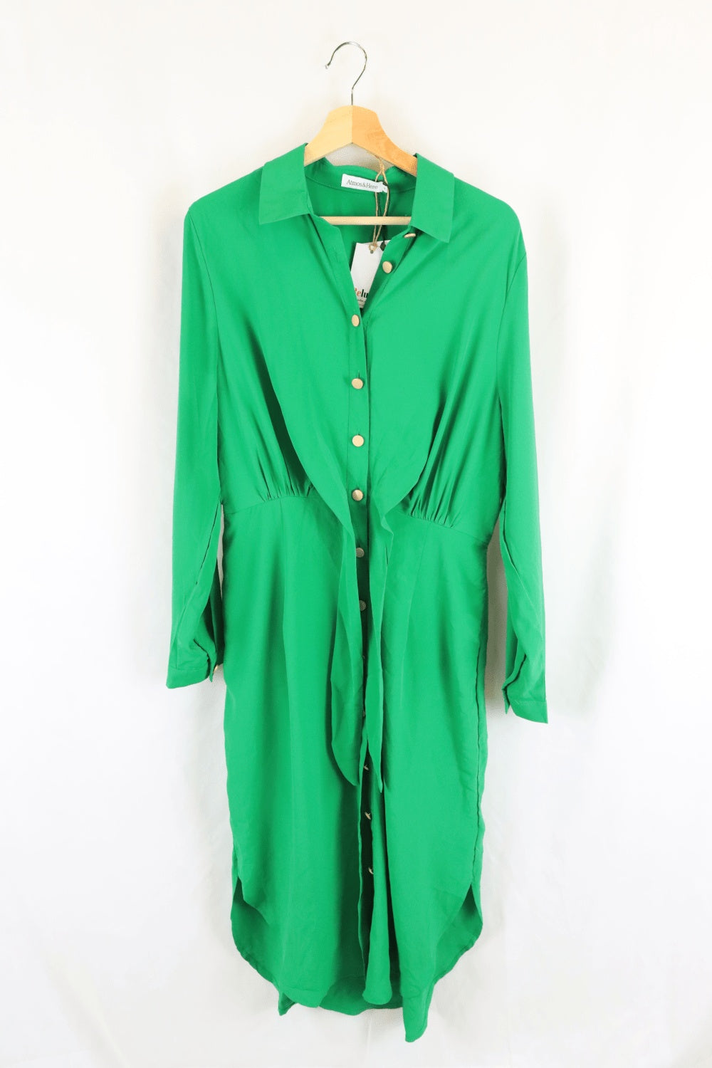 Atmos &amp; Here Green Shirt Dress 14