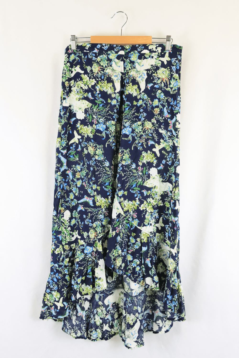The Girl From Ipanema Floral Green Skirt L