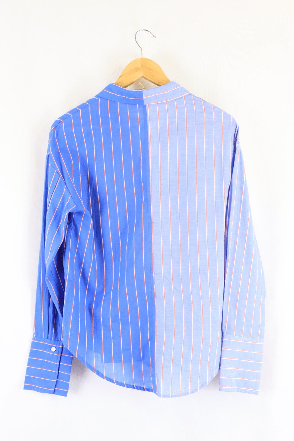 Runaway Blue Striped Button Down Top 6