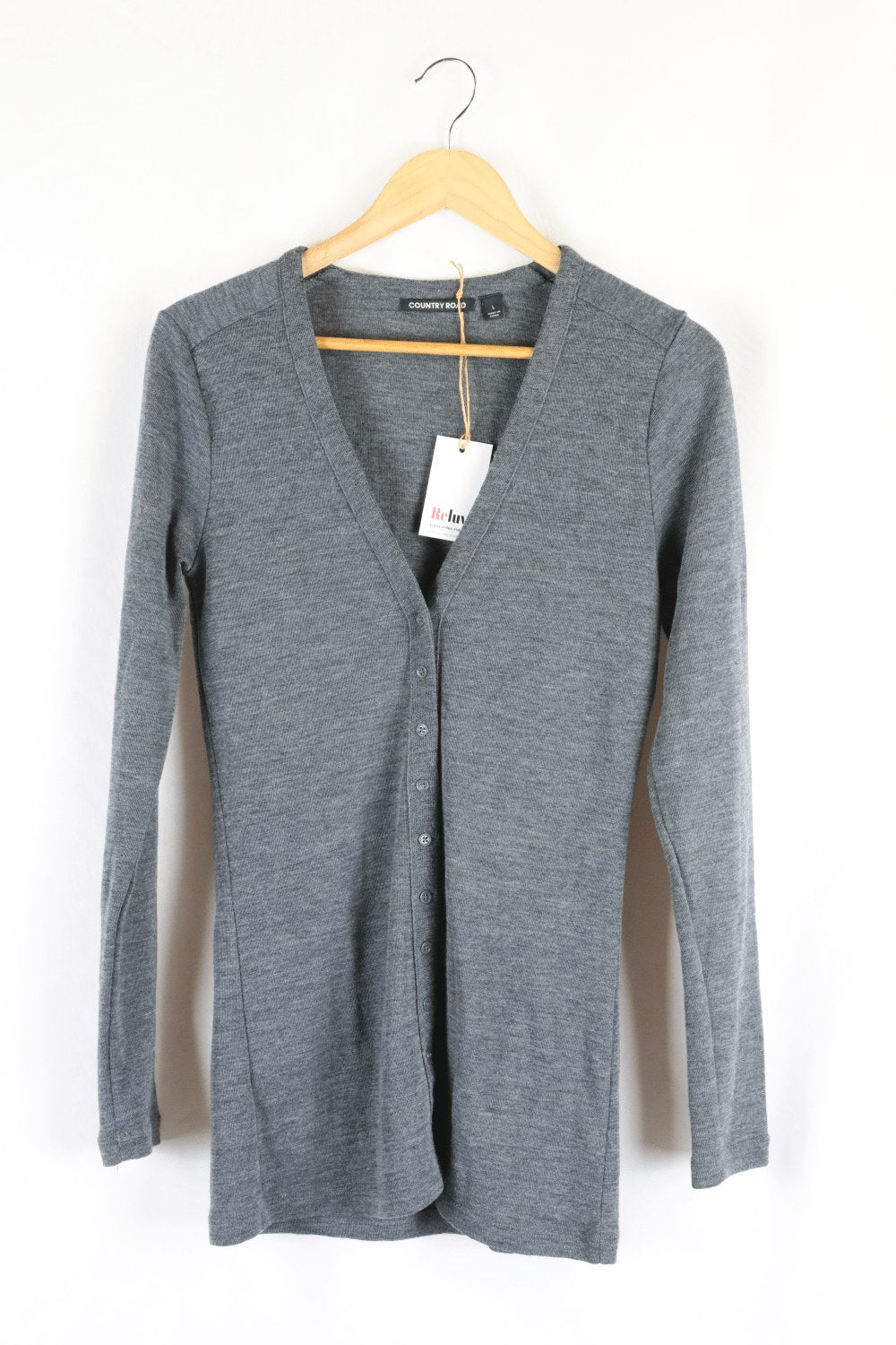 Gray 2025 cardigan sweater