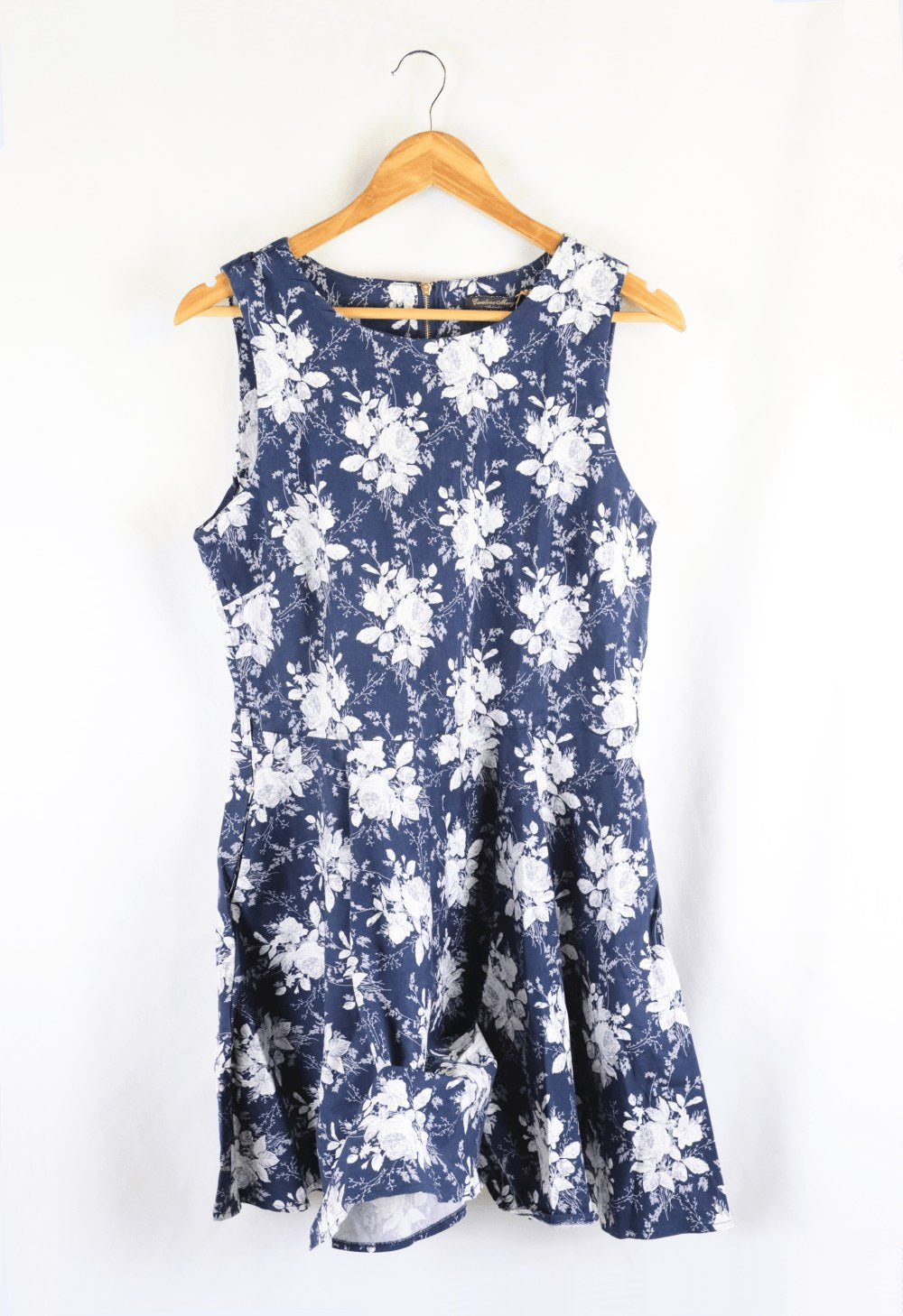 Caroline Morgan Blue Floral Dress 16