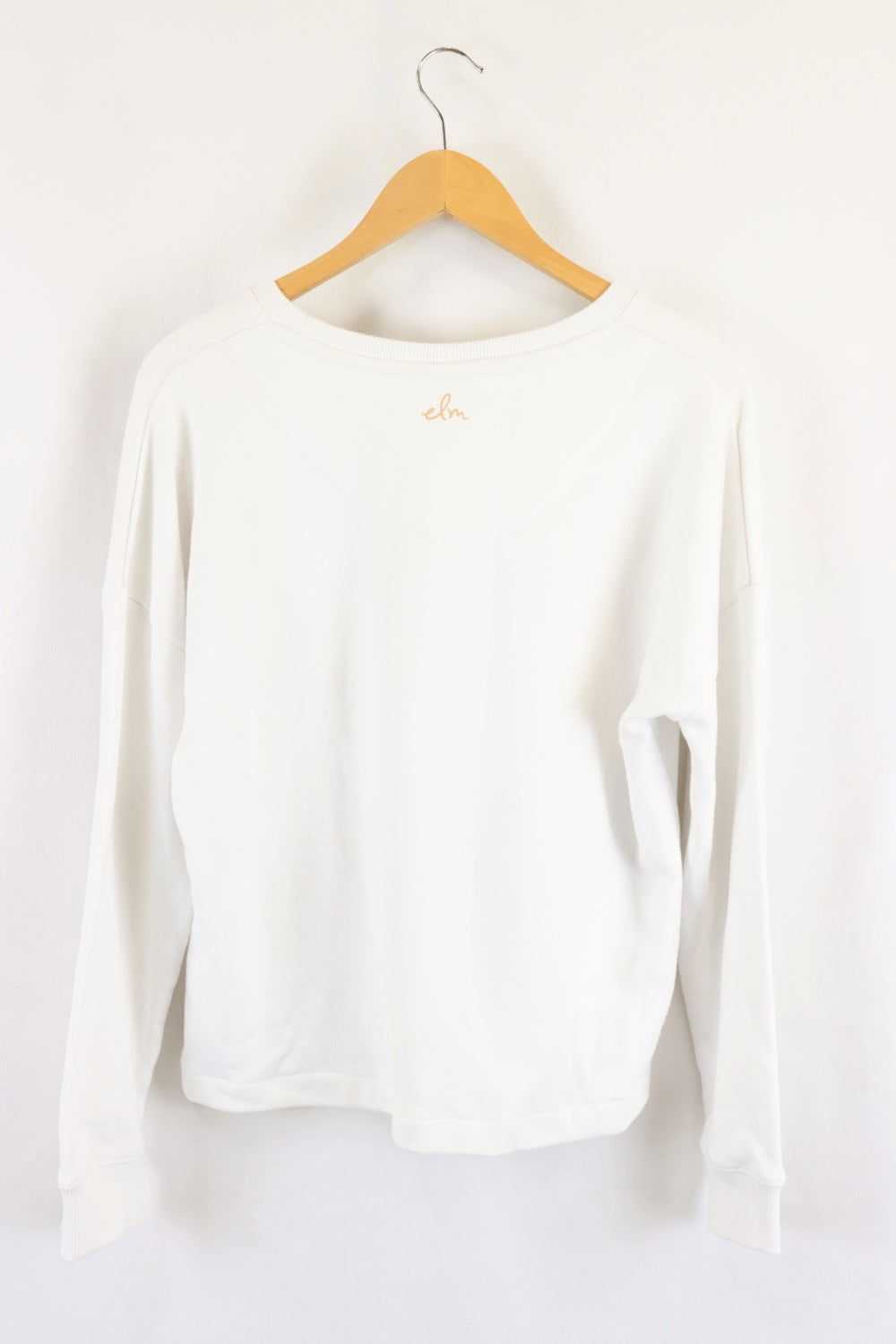 Elm White Jumper With Gold Leopard 8