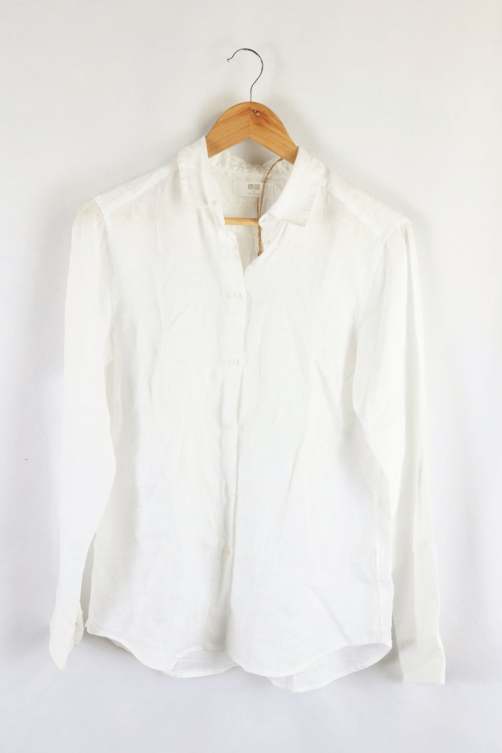 Uniqlo white 2025 button down