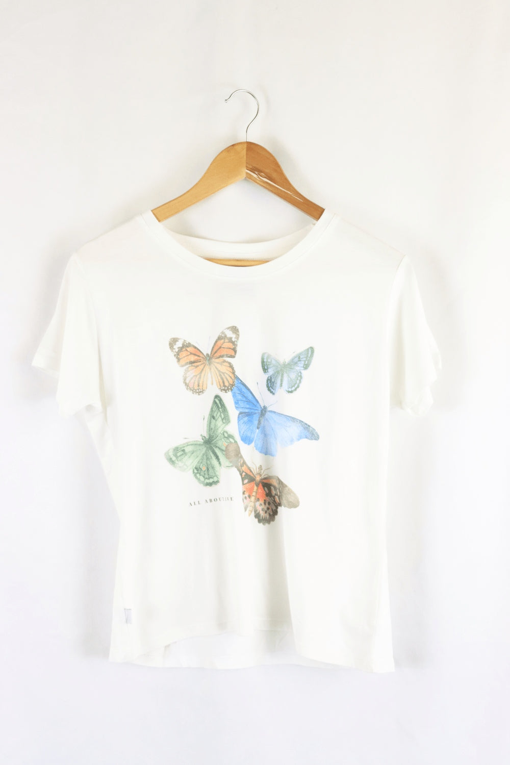 All About Eve Butterfly White T-Shirt 12