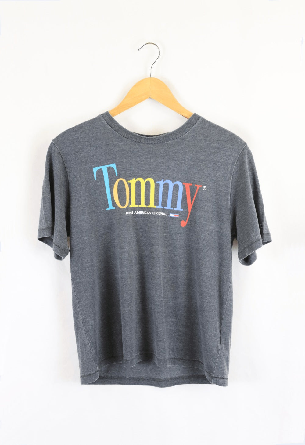 Tommy Jeans Grey Logo Top S