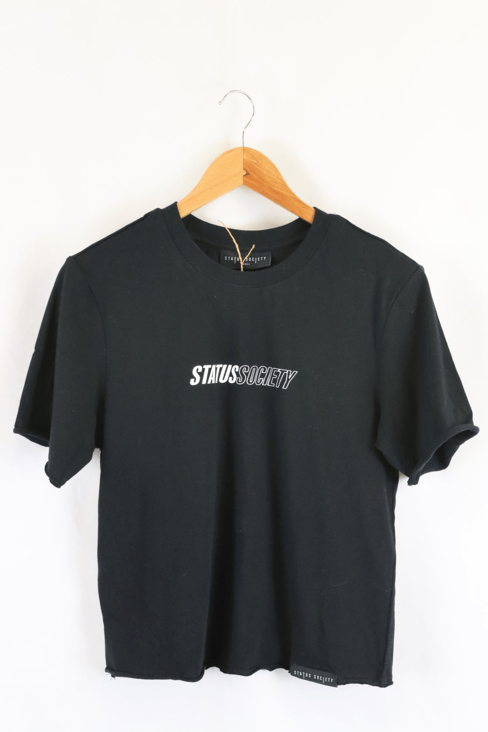 Status Society Black T-shirt S