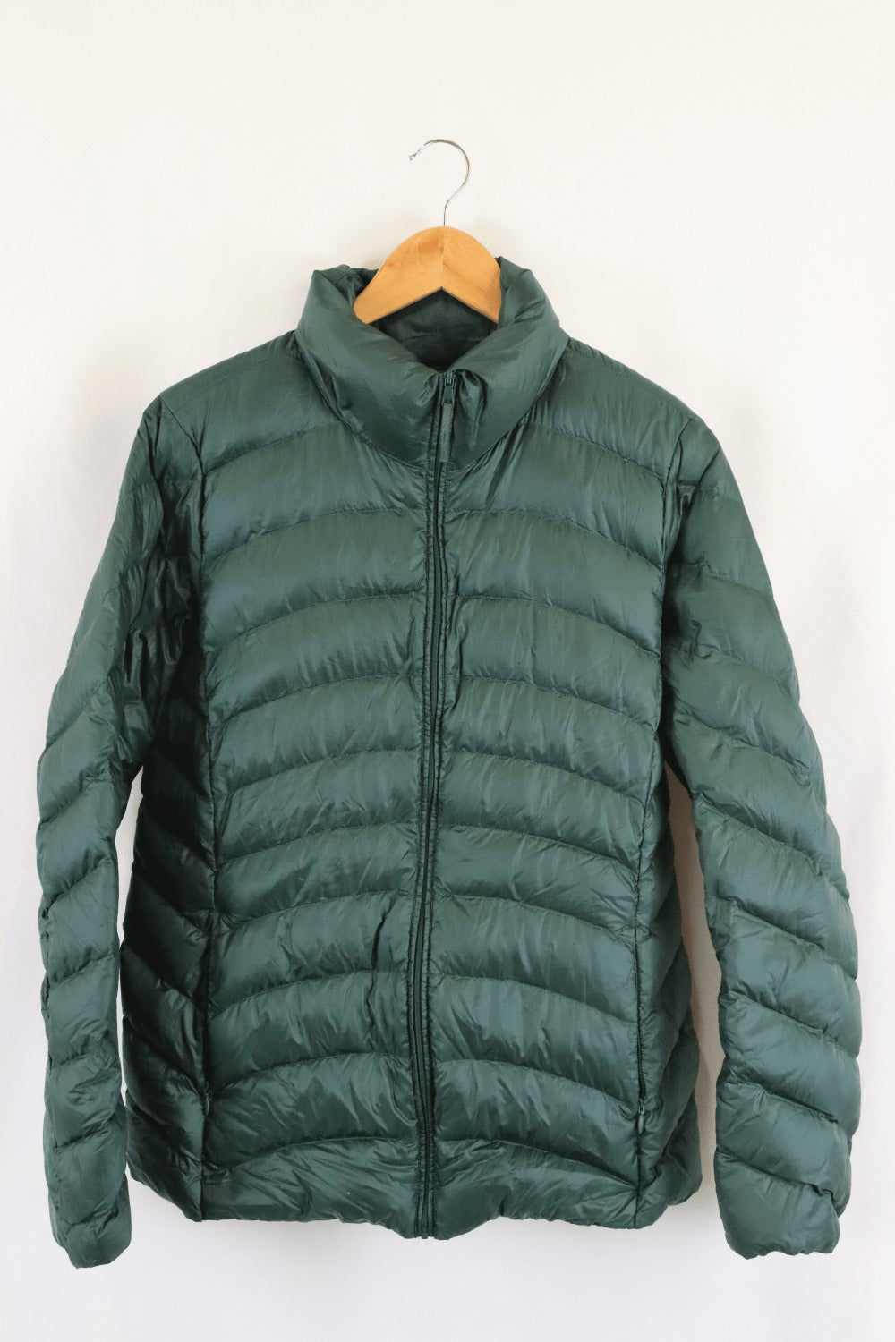 Uniqlo dark top green jacket