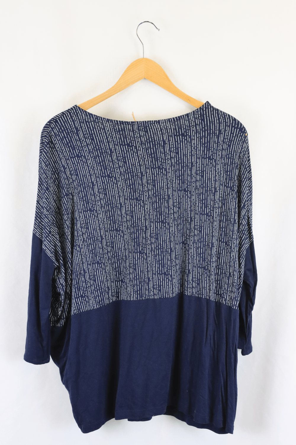 Zara Navy Printed Top M