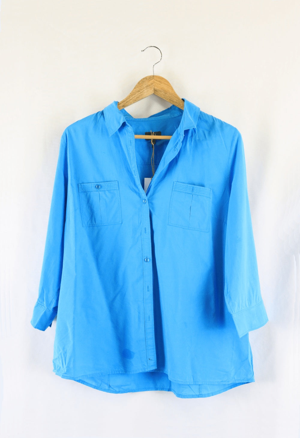 Sportscraft Blue Button Down Top 16