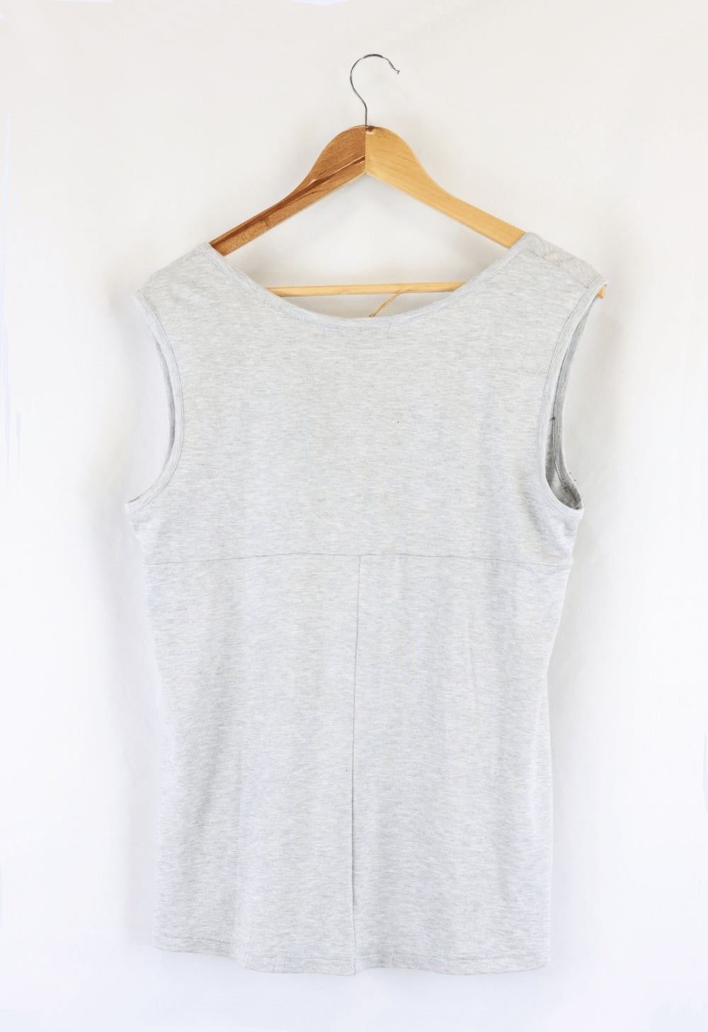 Verge Grey Top With Black Lace M