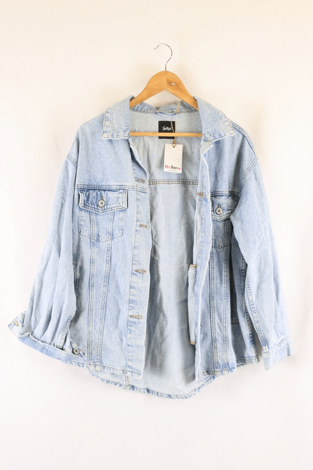 Sportsgirl Denim Jacket 8 Reluv Clothing Australia