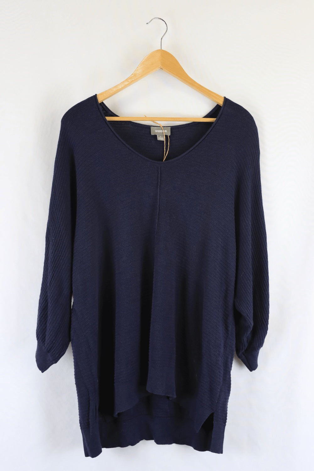 Sussan Blue Knit Top L