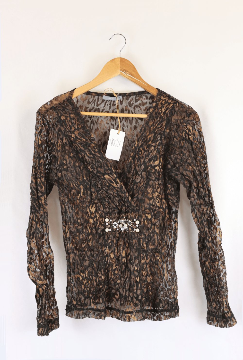 Mixit Brown Lace Top 10