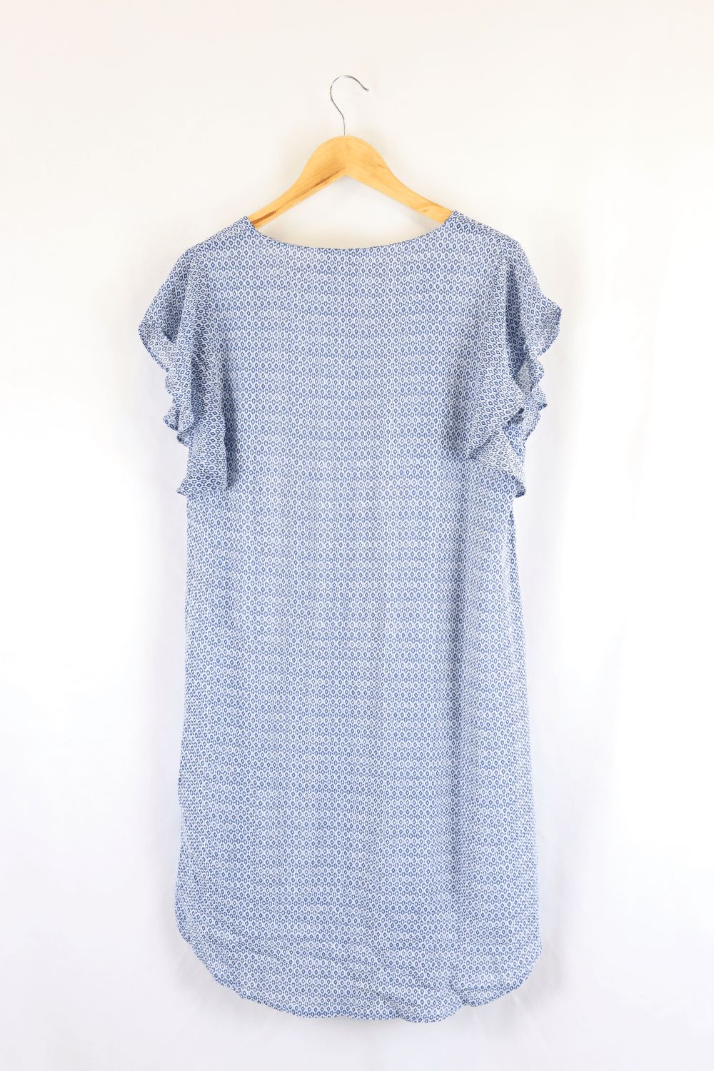 Blue Illusion Blue And White Dress S