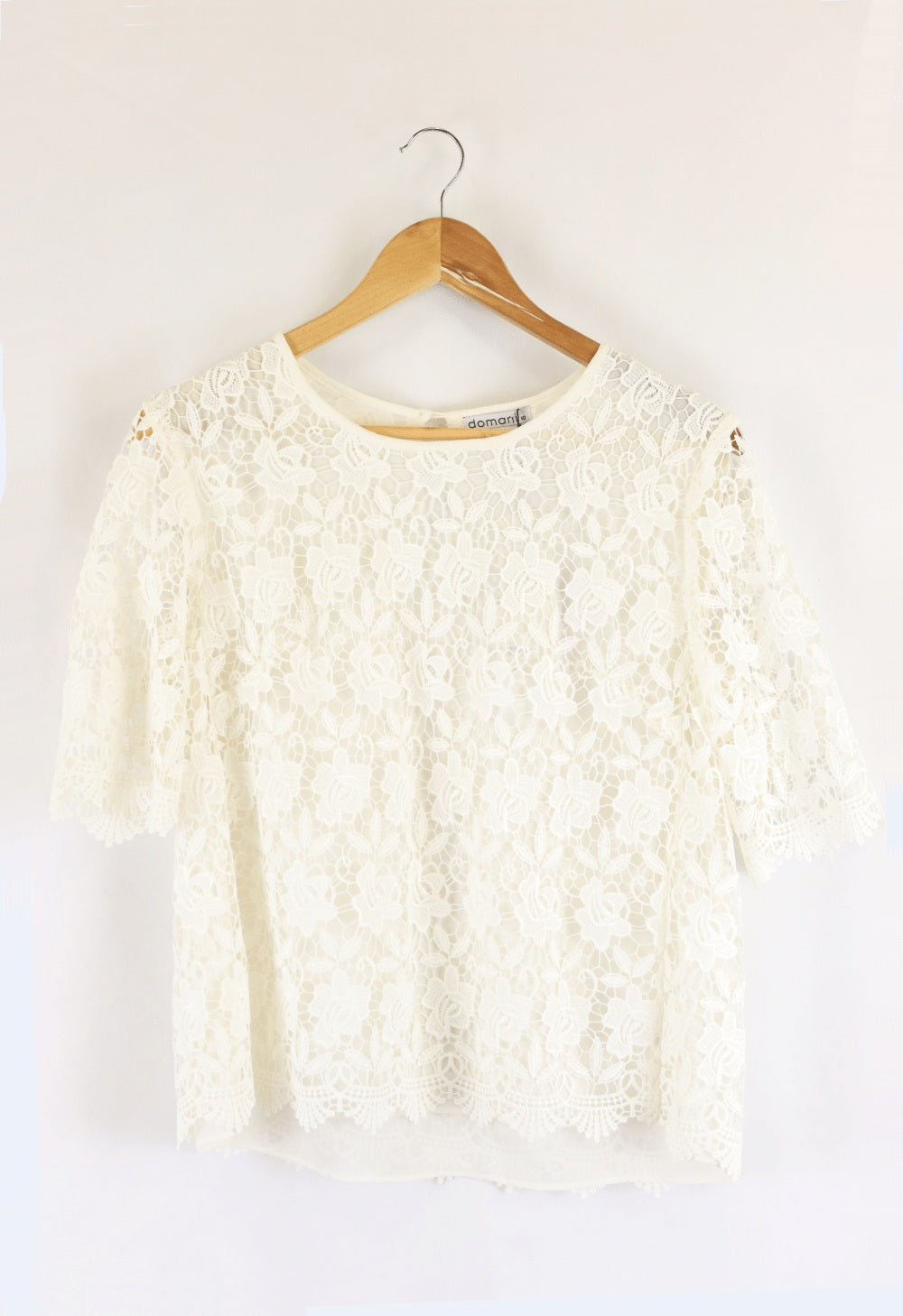 Domani White Lace Top 10