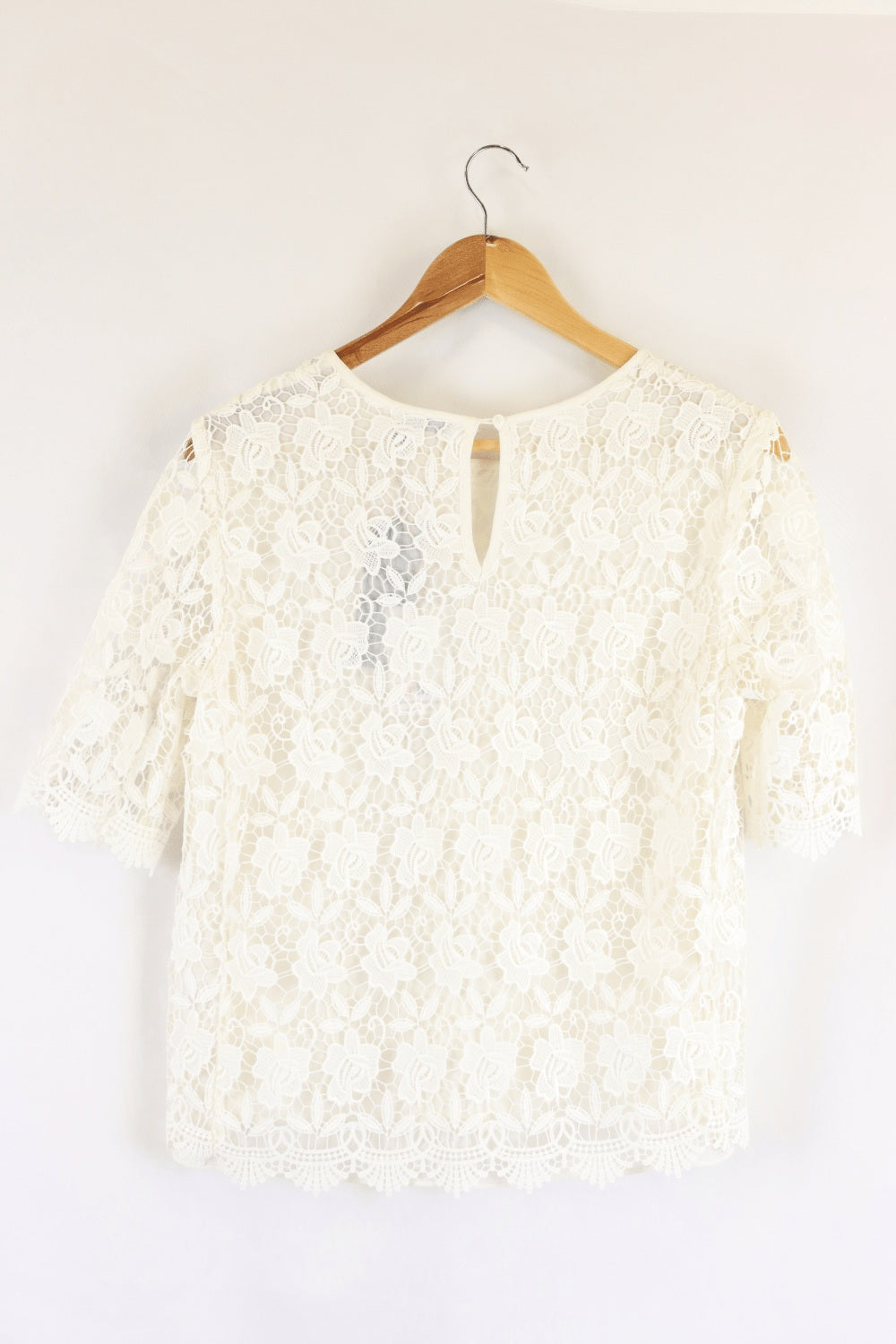 Domani White Lace Top 10