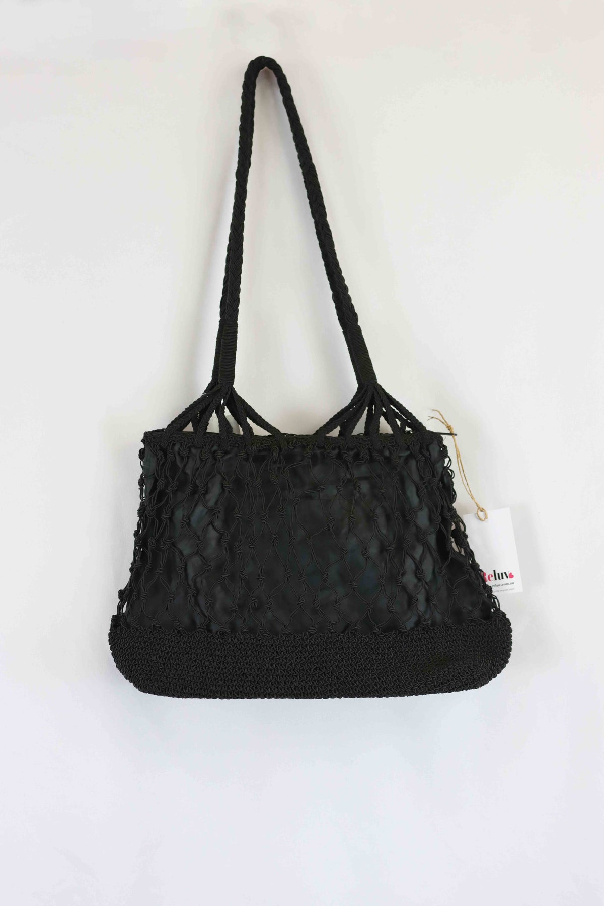 Black Shoulder Bag Crochet