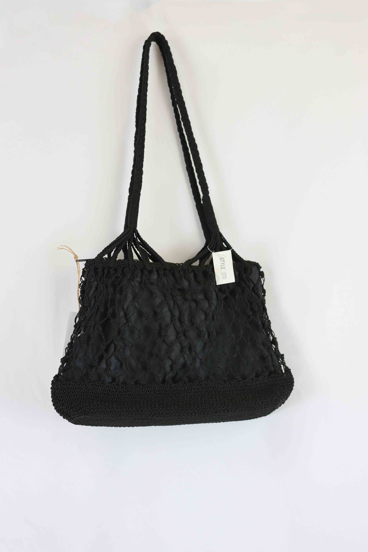 Black Shoulder Bag Crochet