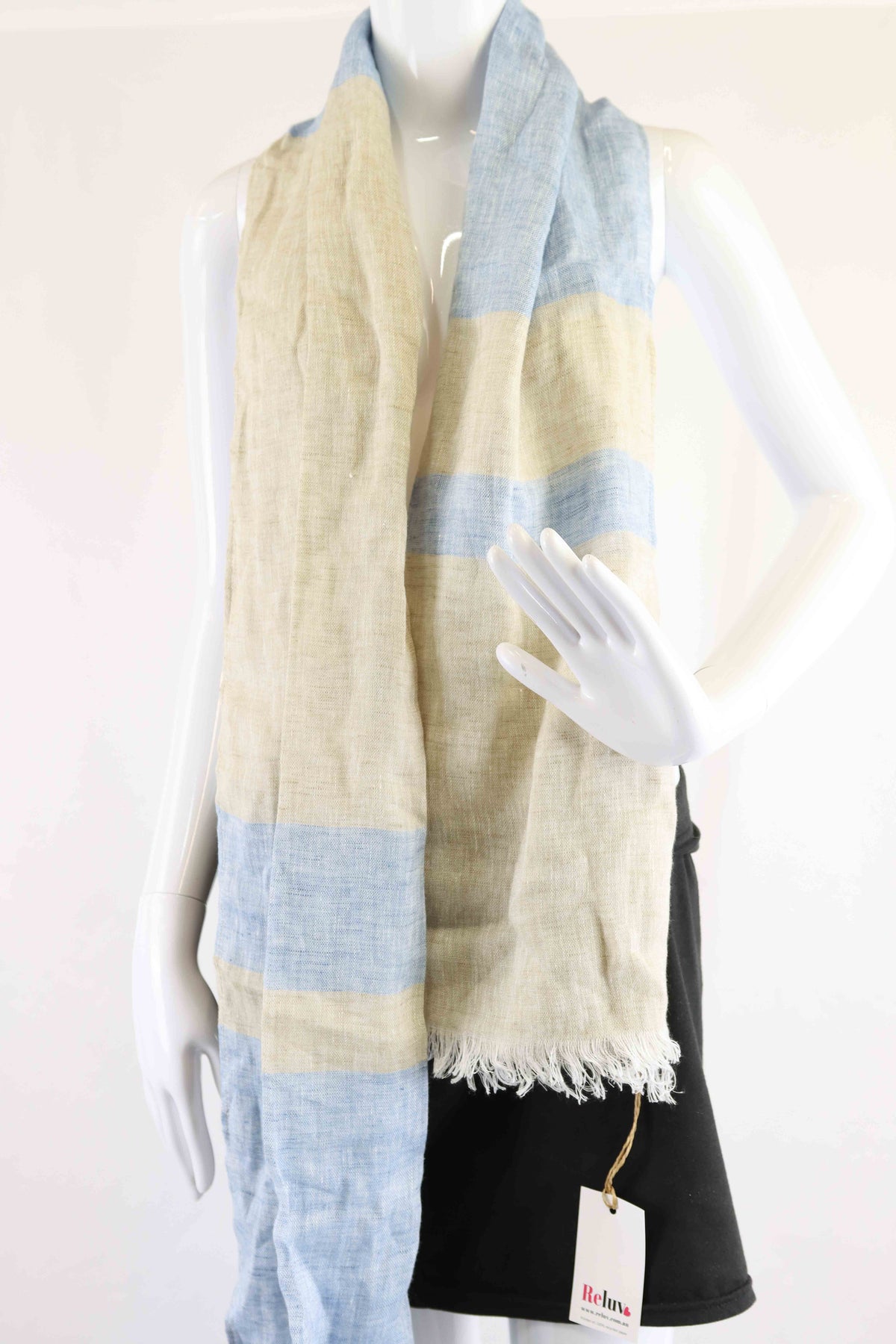 Blue And Brown Scarf