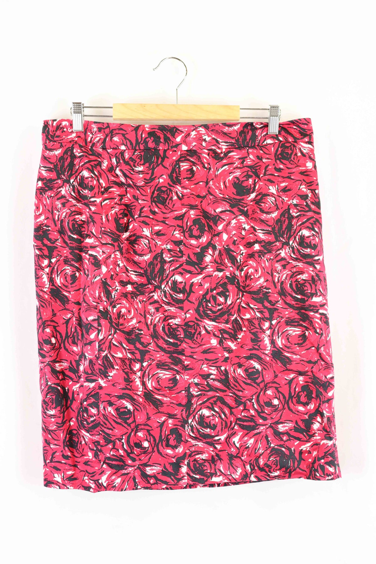 David Lawrence Red Floral Skirt 16