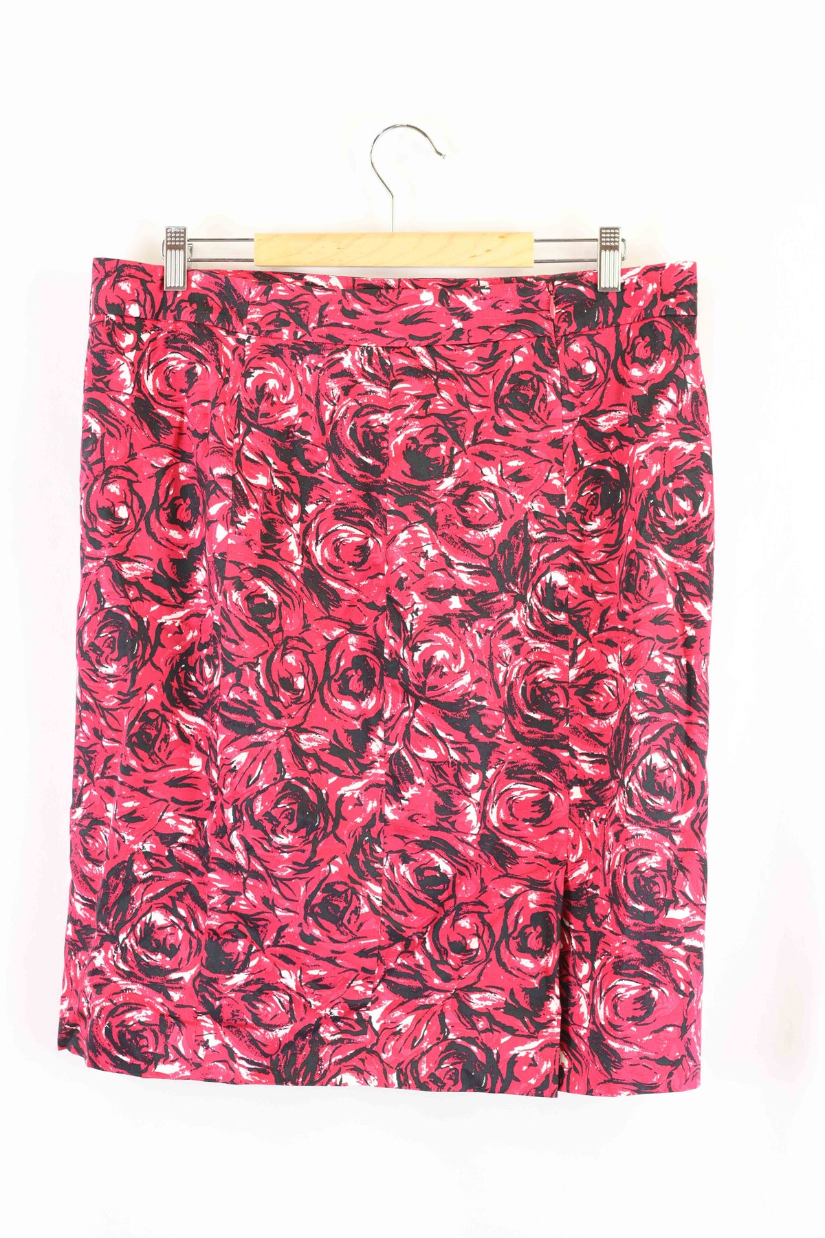 David Lawrence Red Floral Skirt 16