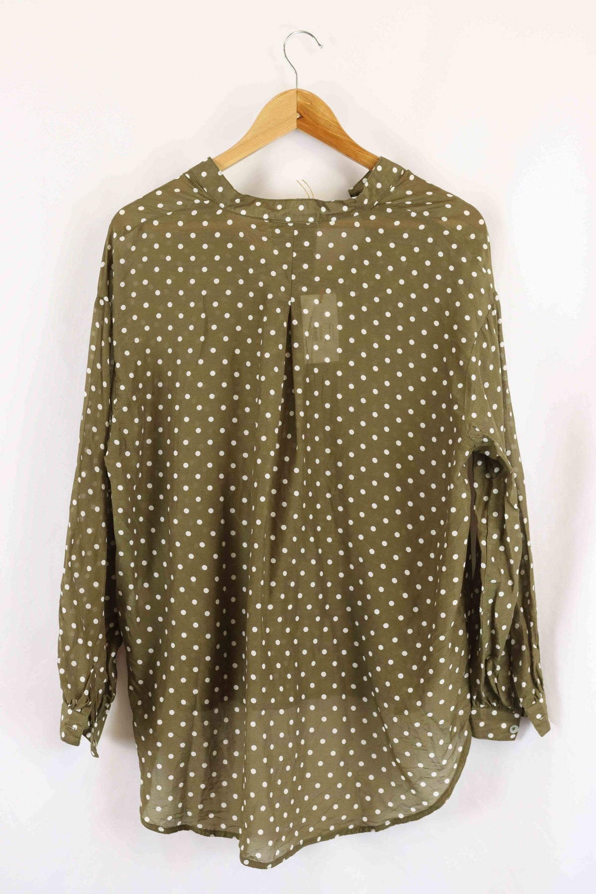 Chalice Green Polka Dot Top S