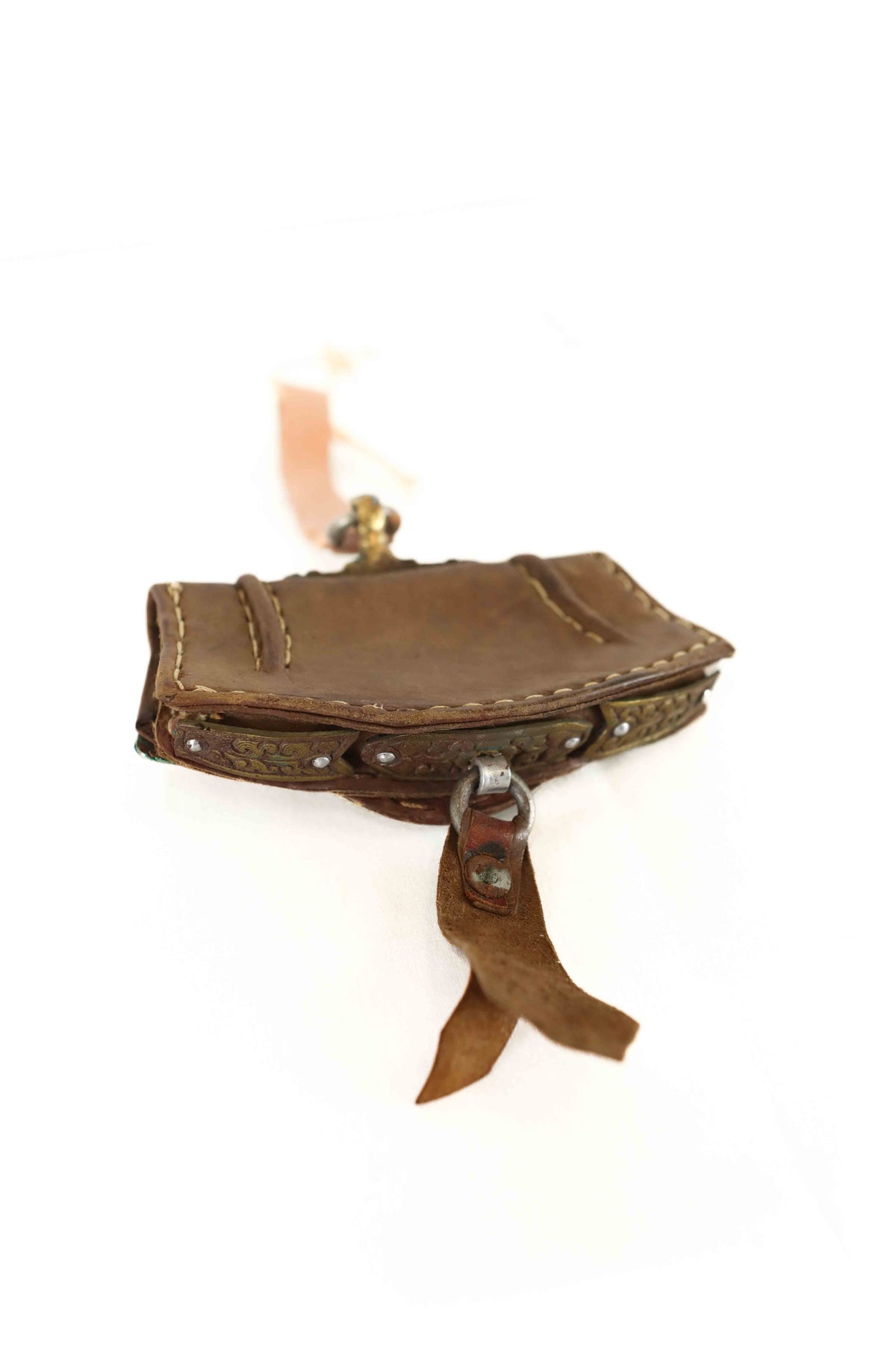 Western Leather Mini Concho Belt Bag