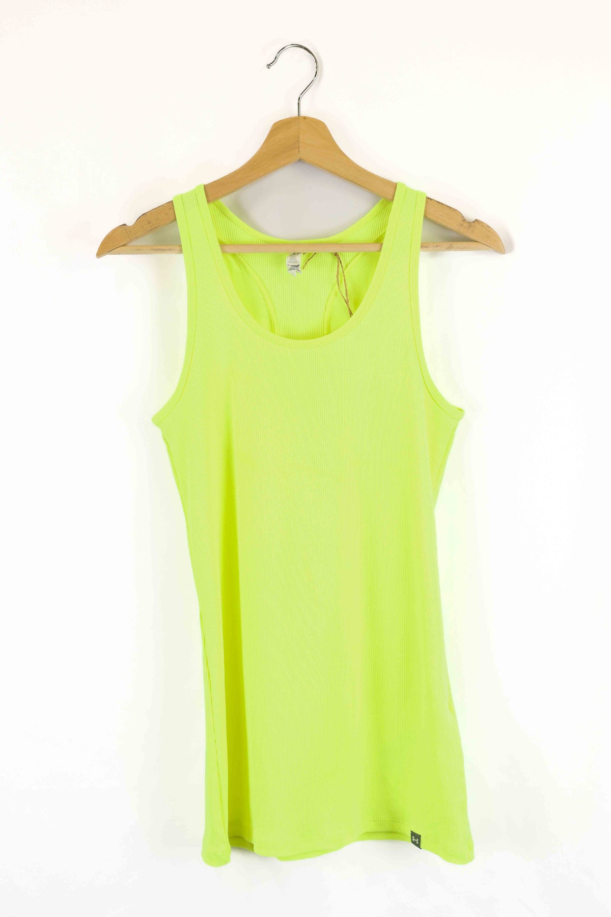 Under Armour Yellow Scoop Neck Top L