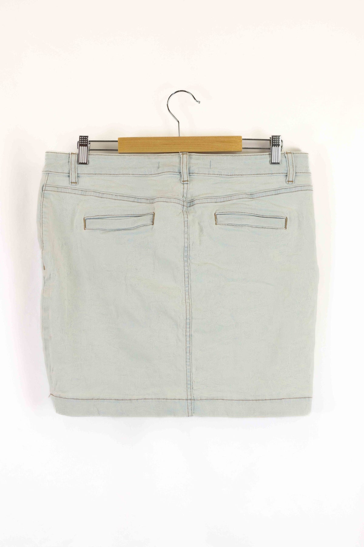 Next Jeans Light Denim Mini Skirt 14