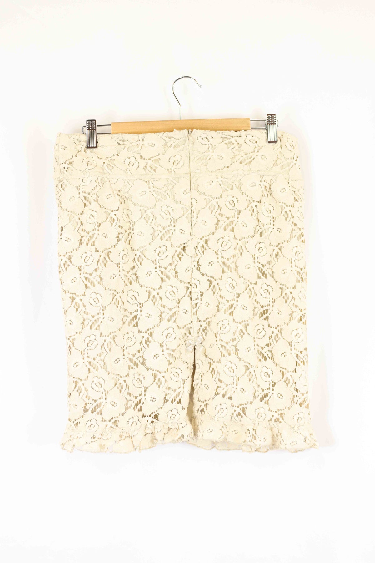 By Ti Ma Brown Lace Skirt M