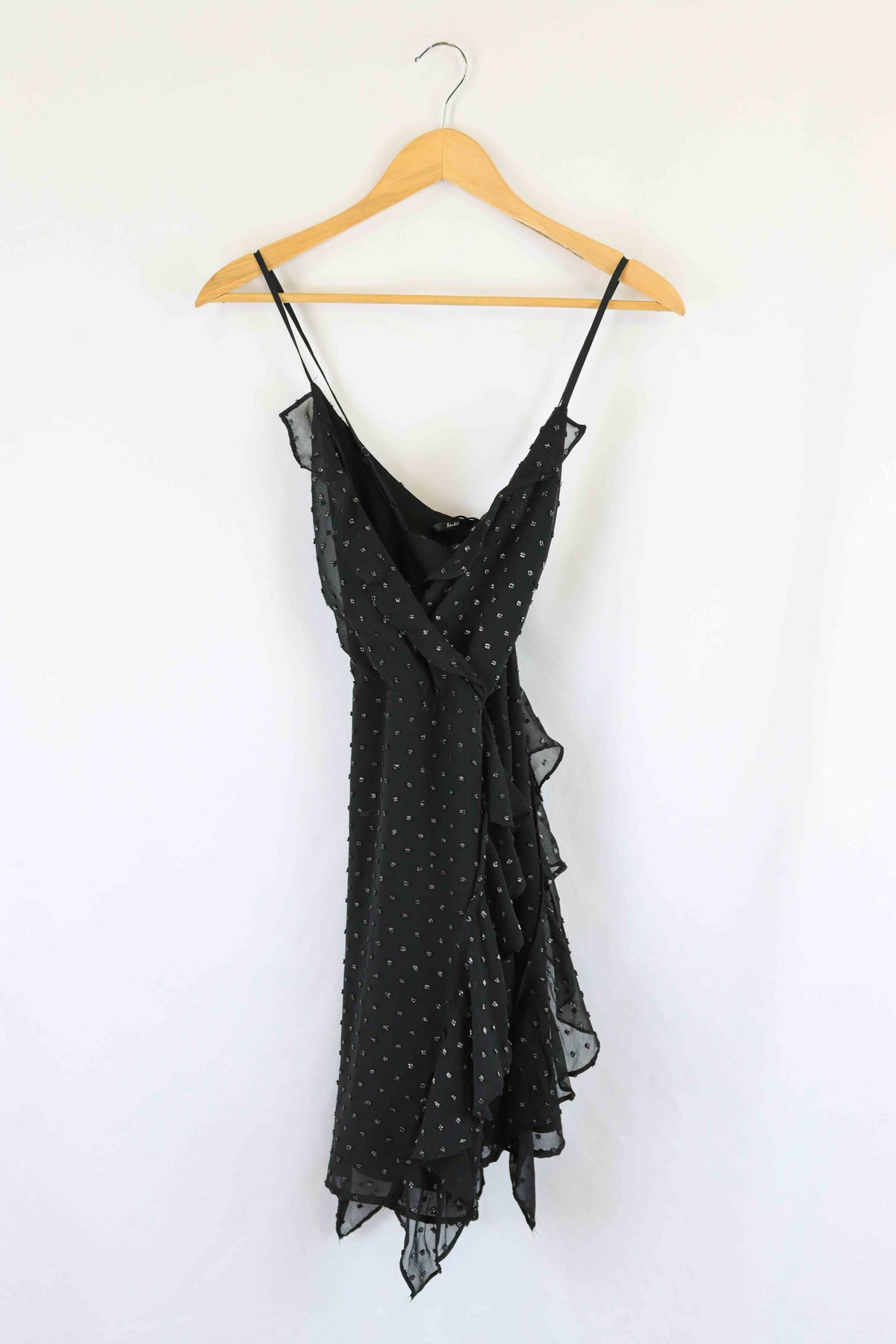 Bardot Black Textured Mini Dress 8