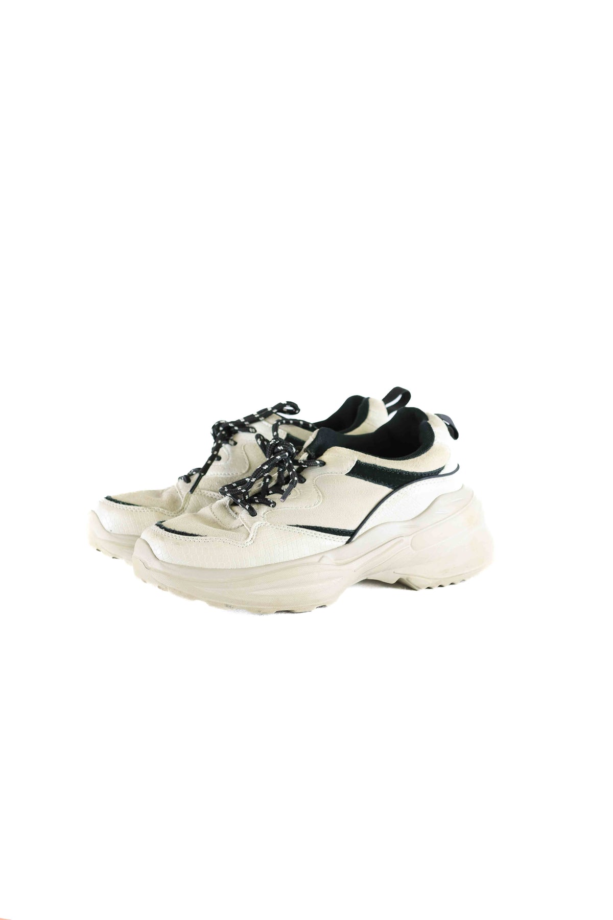 Wittner Cream and Black Sneakers AU/US 4.5 (EU 35)