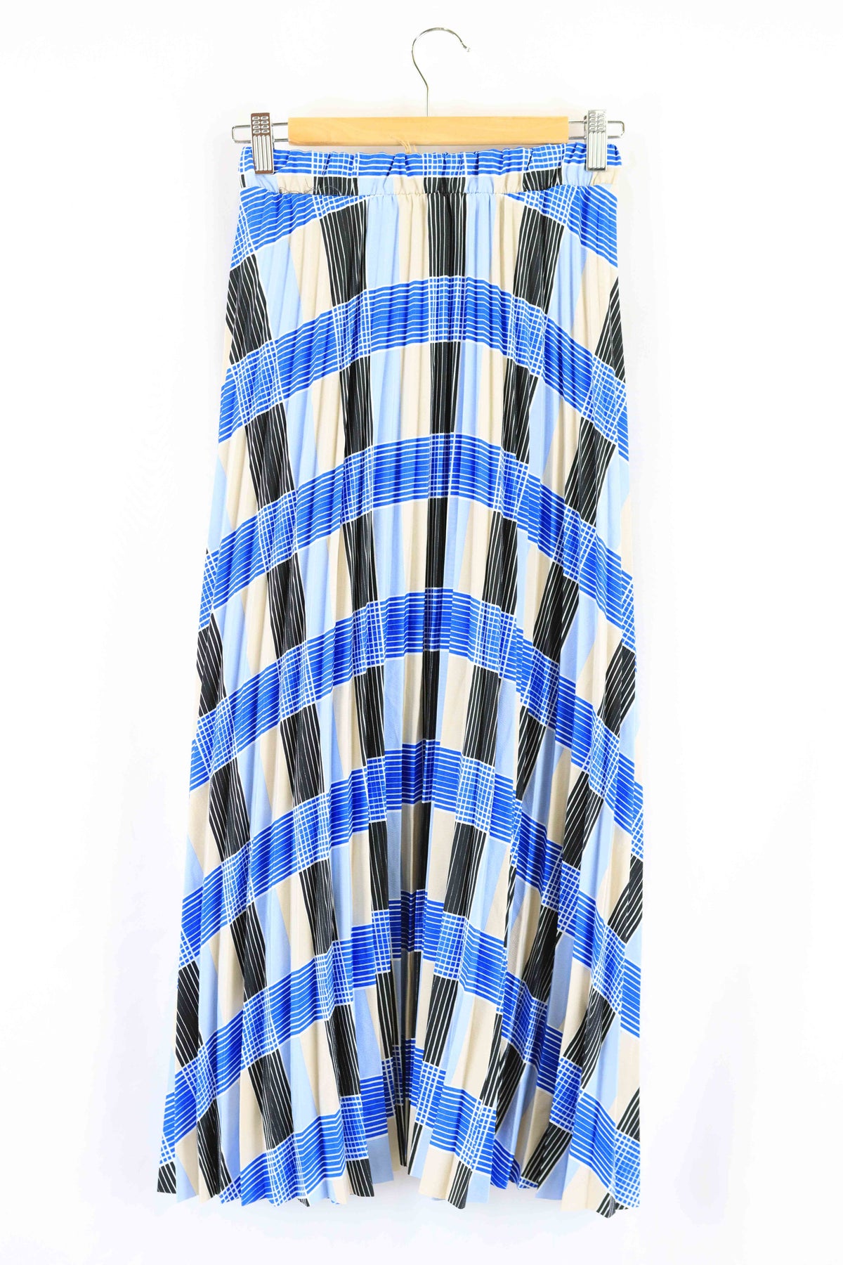 Selected Femme Blue Pleated Midi Skirt 34 (AU 6)