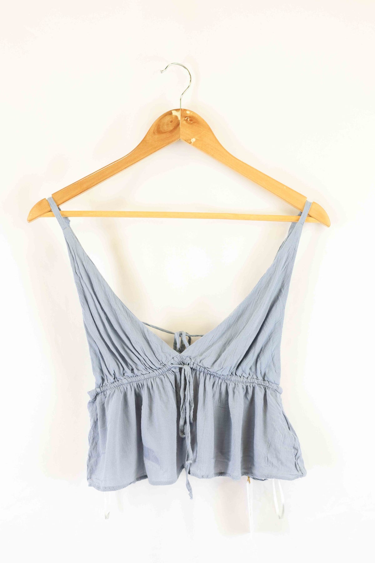 Pull &amp; Bear Blue Cropped Cami S