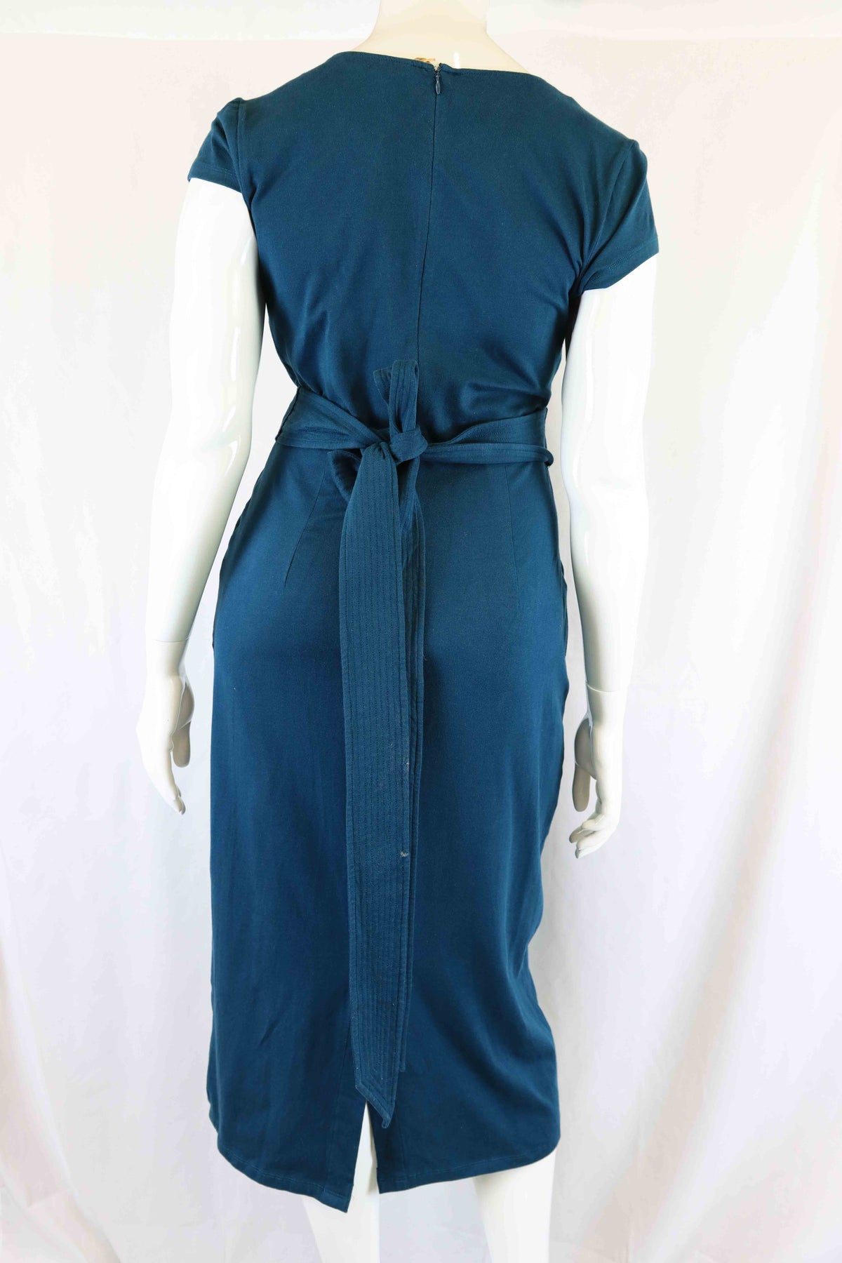 eShakti Teal Shift Dress XL