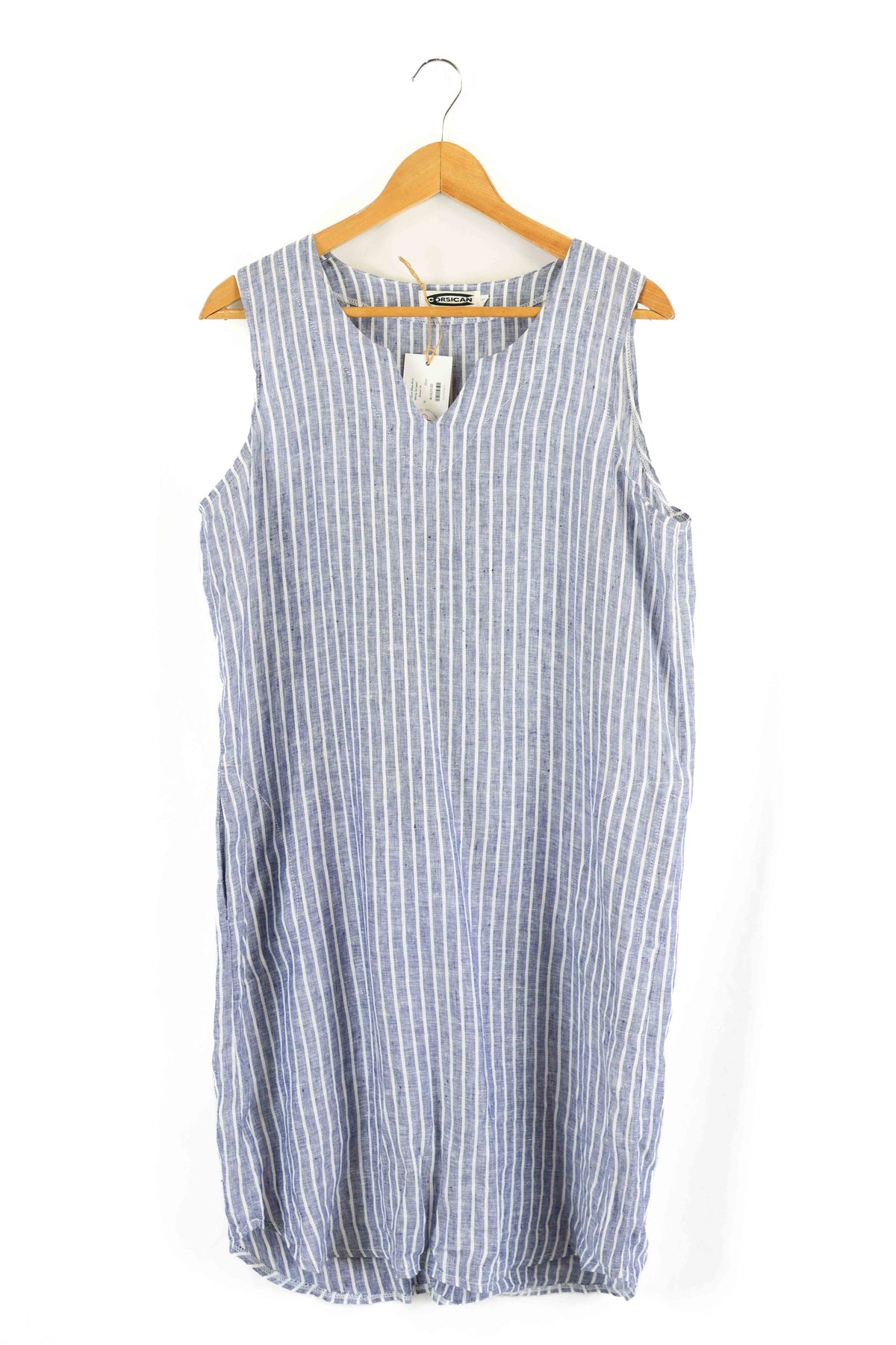 Corsican Blue And White Striped Dress 16