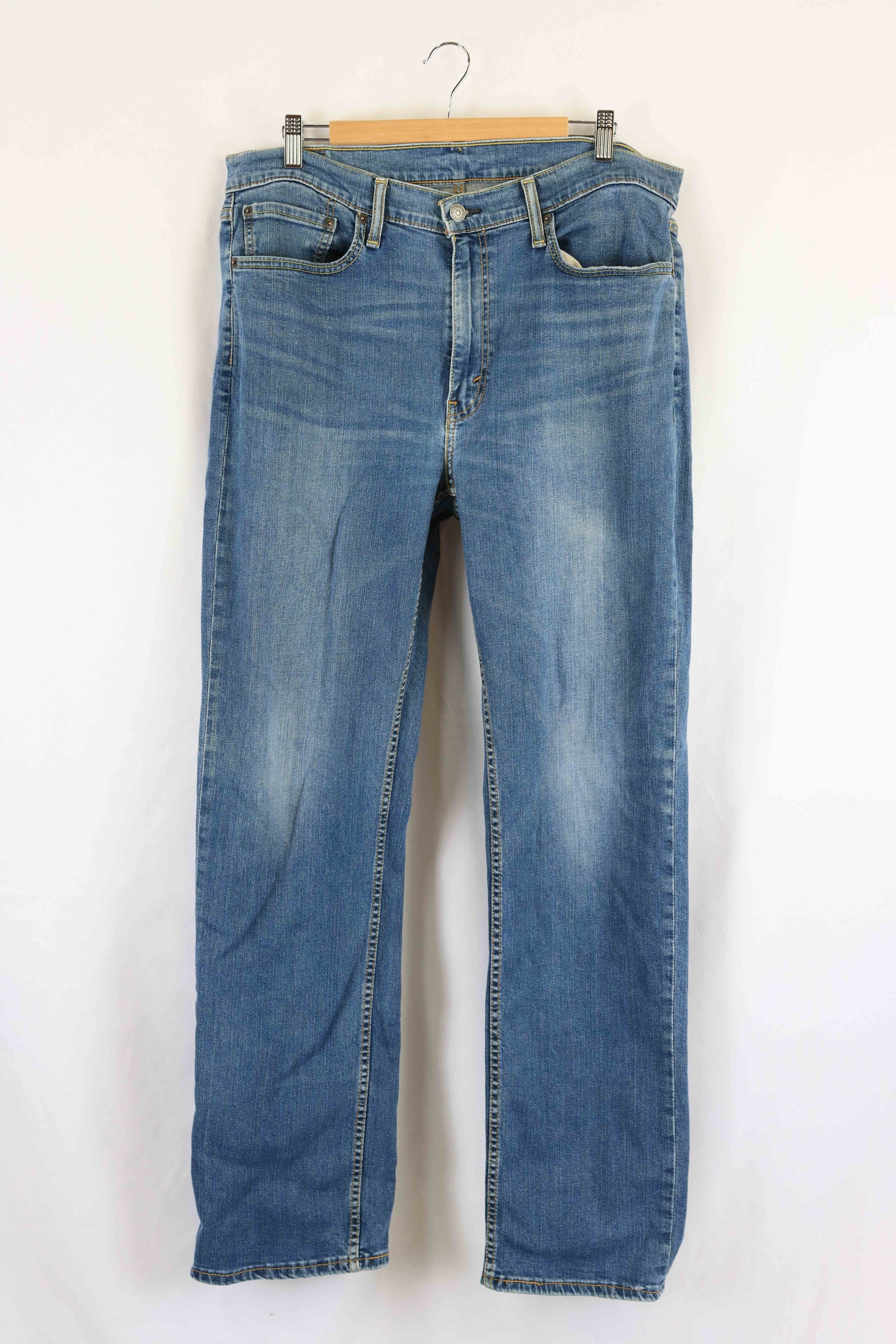 Levis Blue Straight Leg Jeans 14