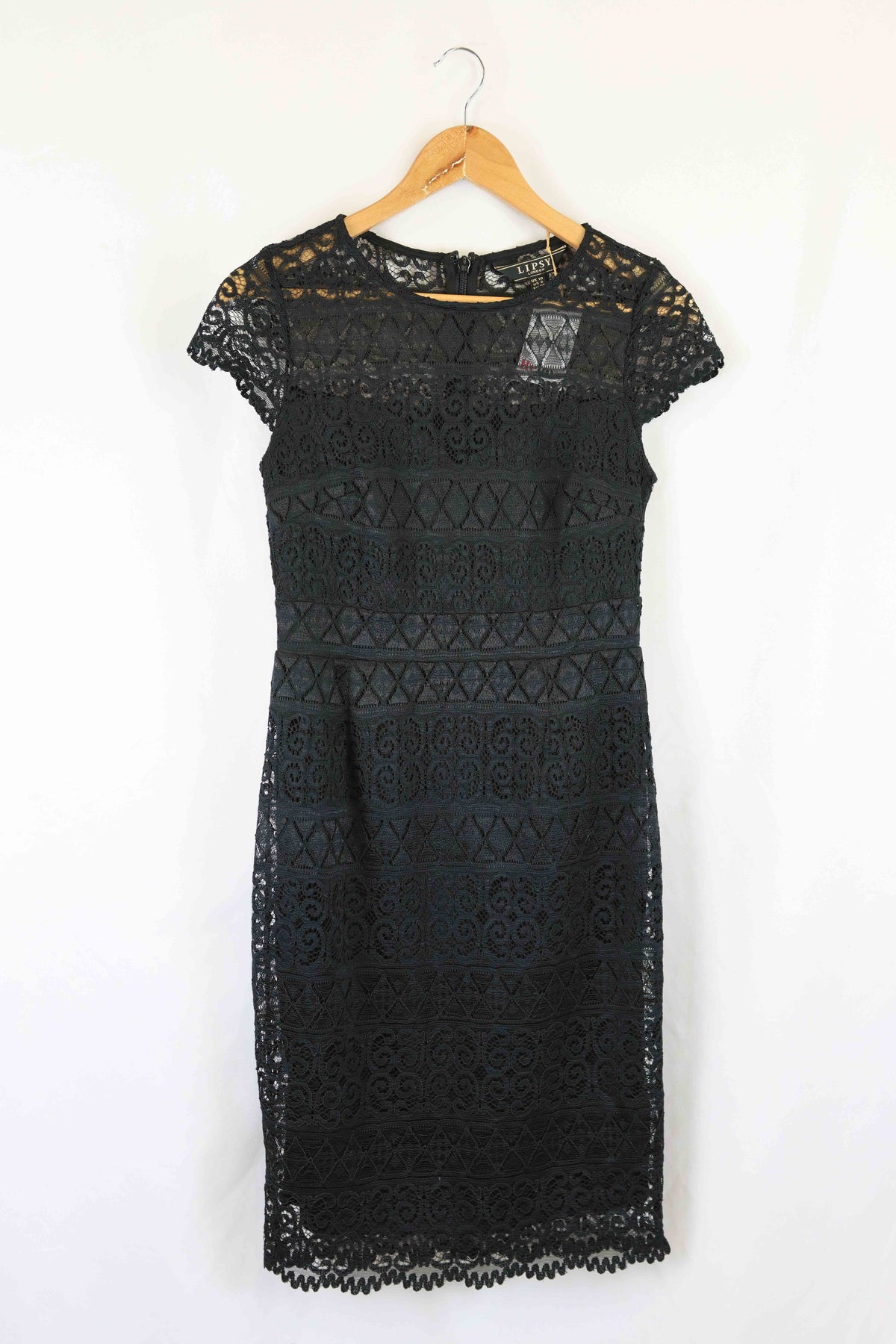 Lipsy London Black Lace Dress 10