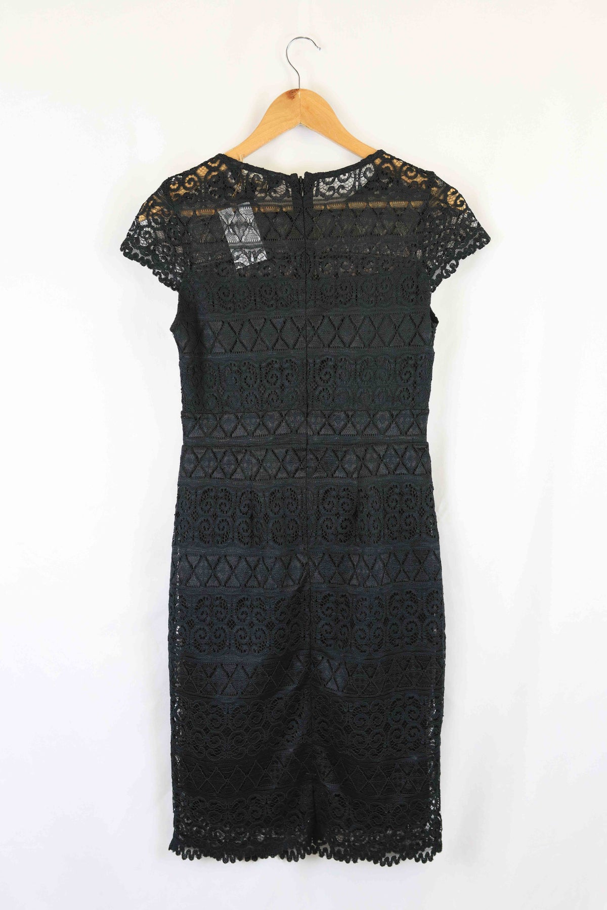 Lipsy London Black Lace Dress 10