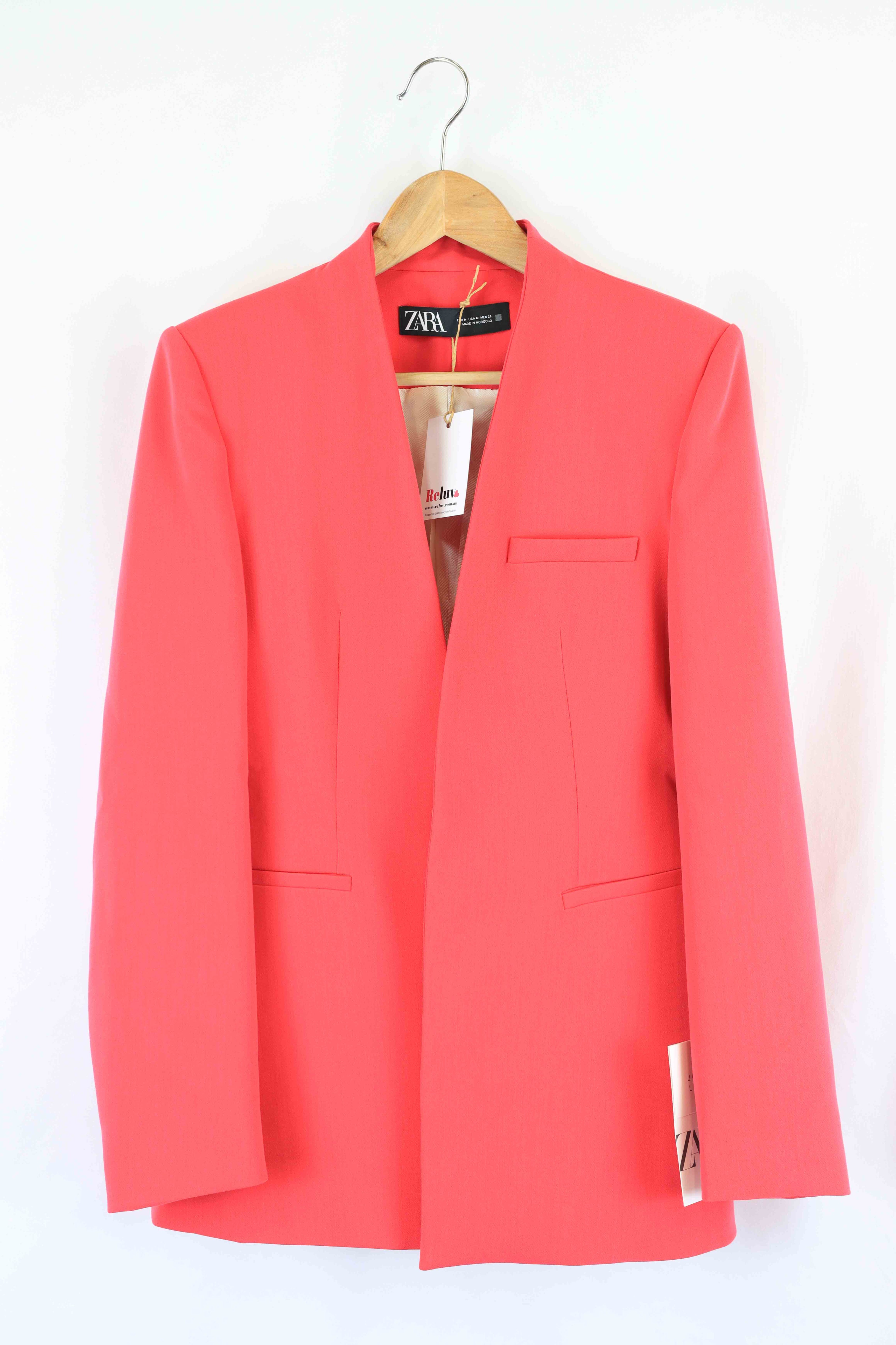 Zara Pink Blazer M Reluv Clothing Australia