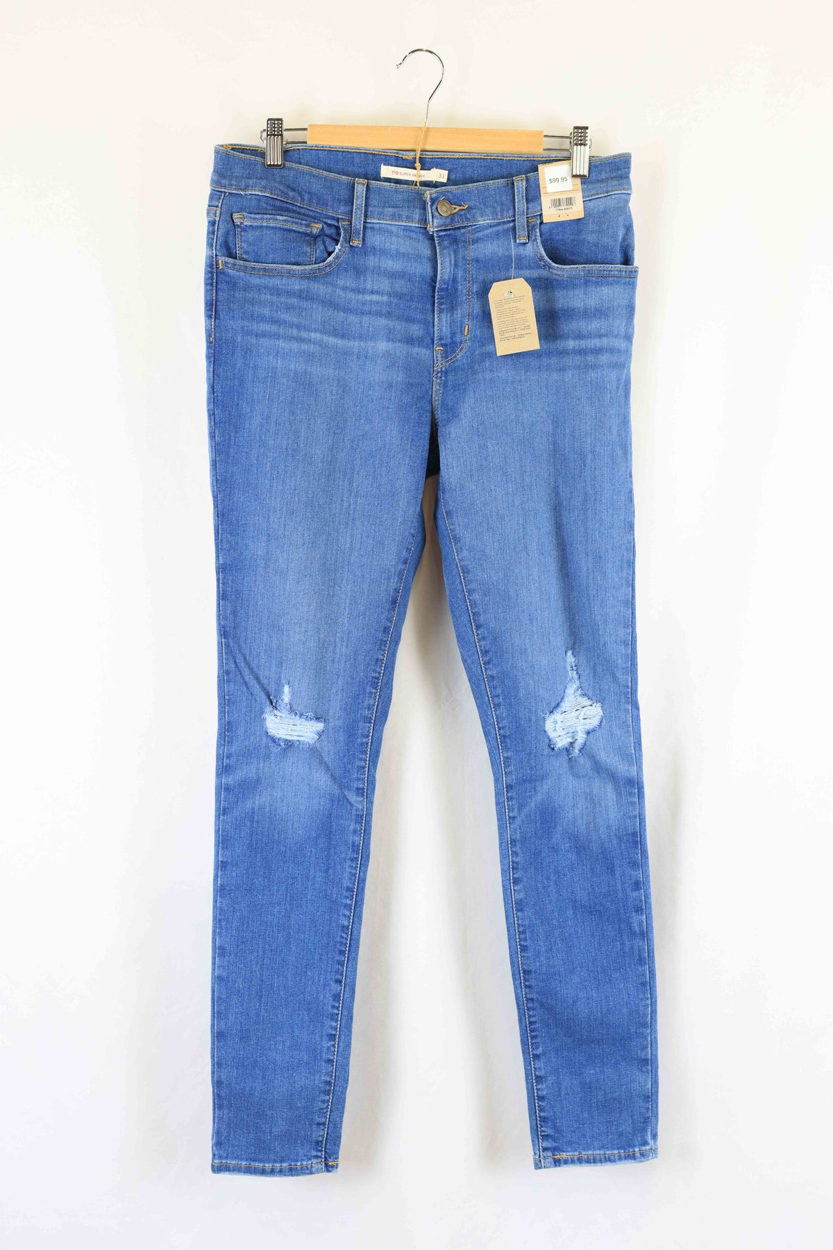 Levis 710 Super skinny Blue Jeans 13