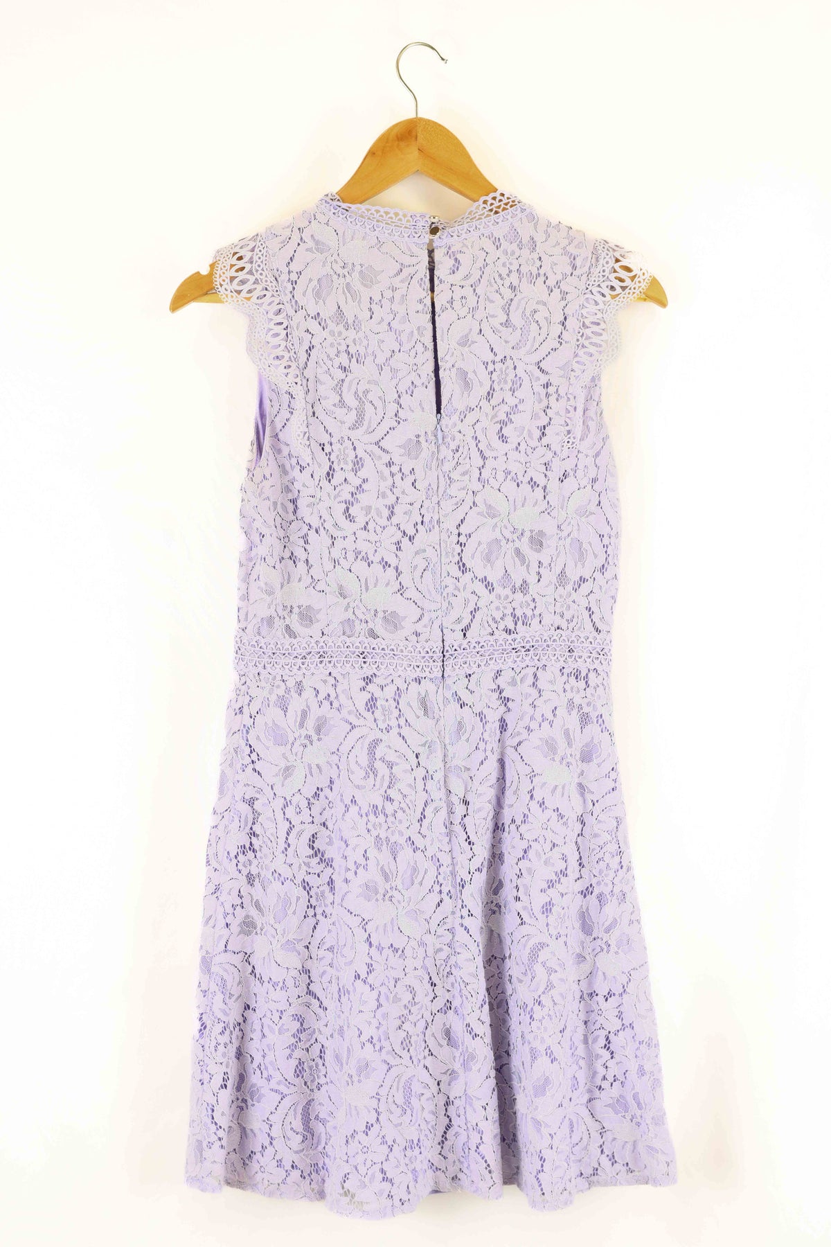 Forcast Purple Lace Midi Dress 10