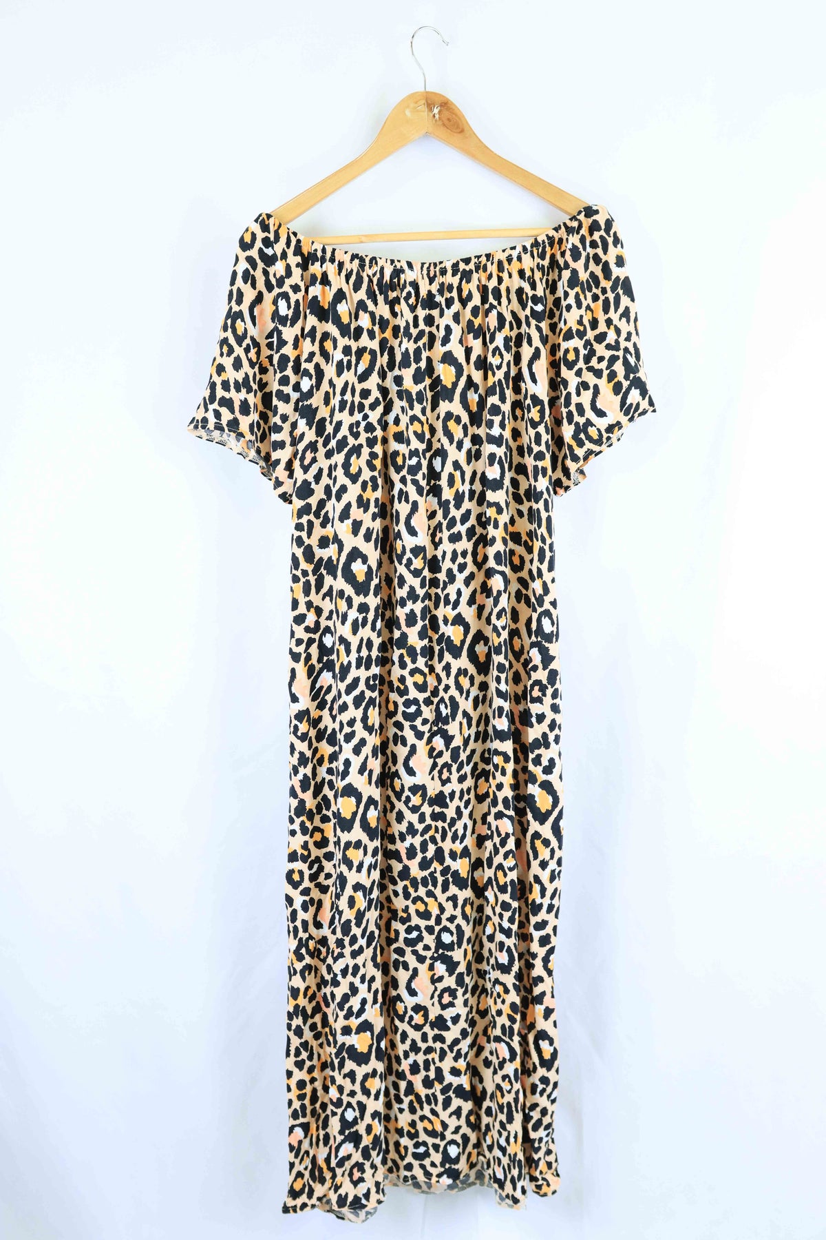 Oh Style Multi Cheetah Print Maxi Dress 14