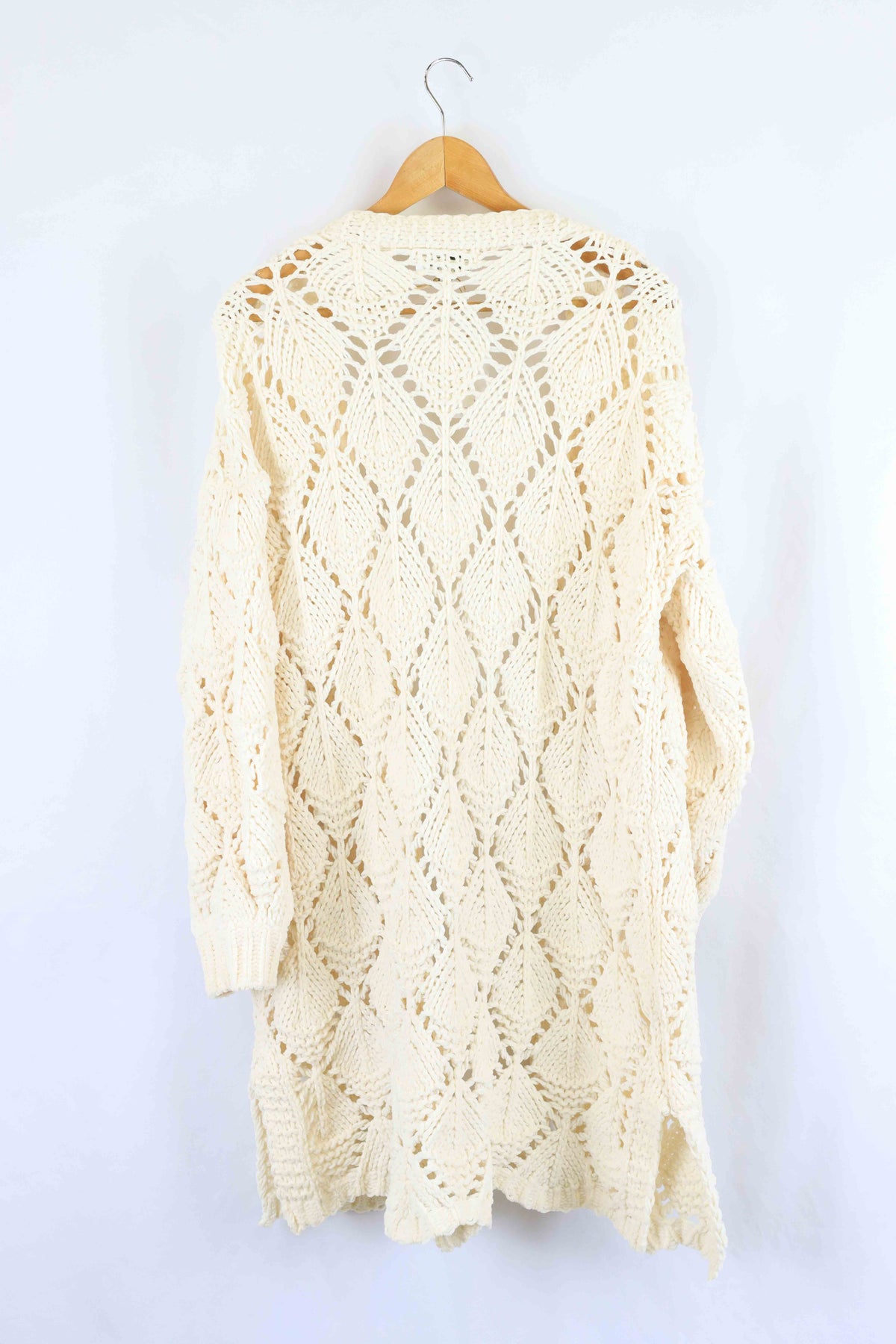 Pink Diamond Cream Knit Cardigan M/L