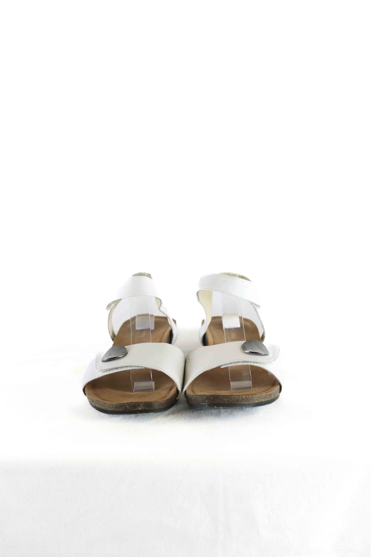 Silver Lining White Sandals 39