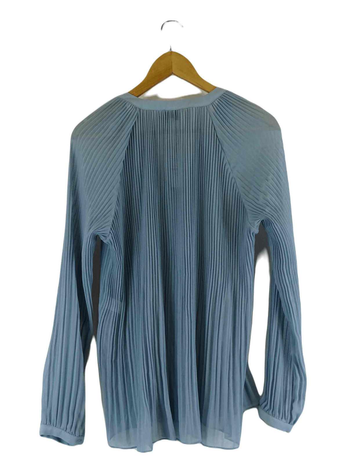 Witchery Blue Pleated Blouse 10