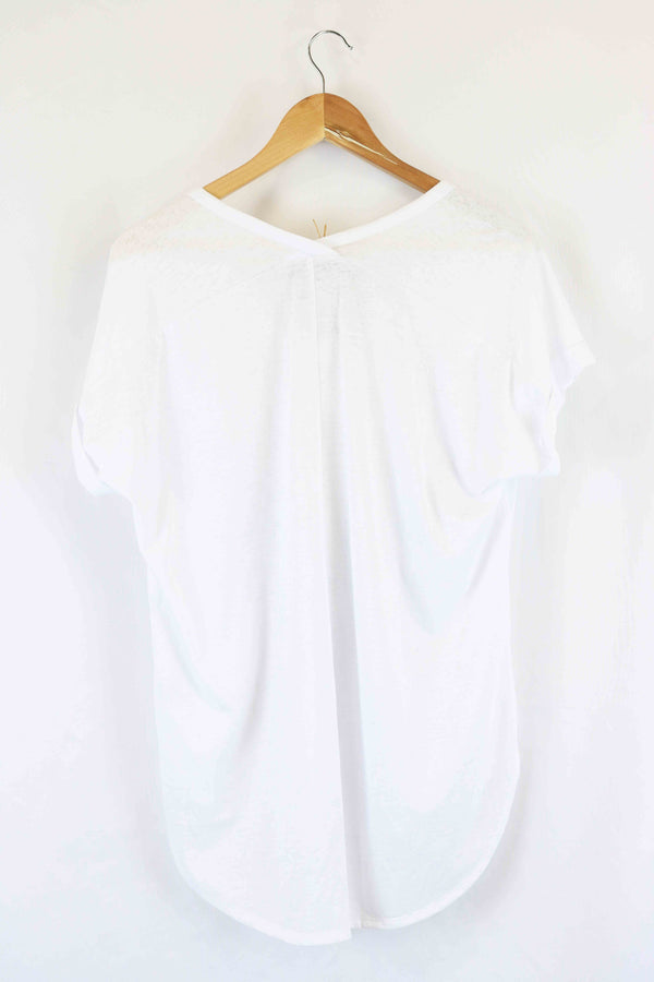 Decjuba White T-shirt S - Reluv Clothing Australia